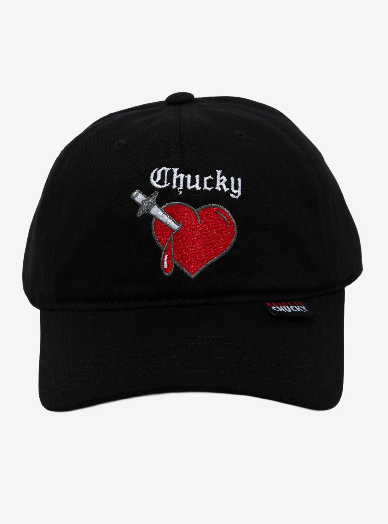 Bride Of Chucky Pierced Heart Dad Cap, , hi-res