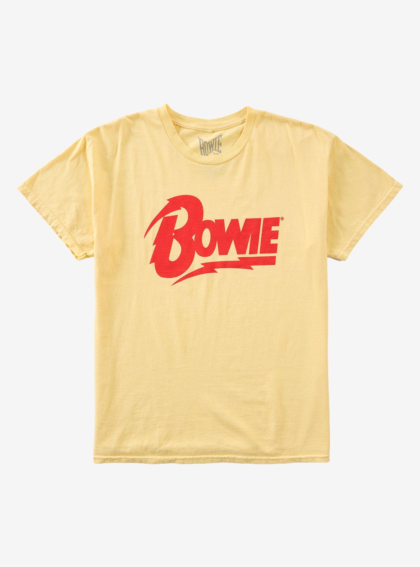 David Bowie Logo Pigment-Dye T-Shirt, , hi-res