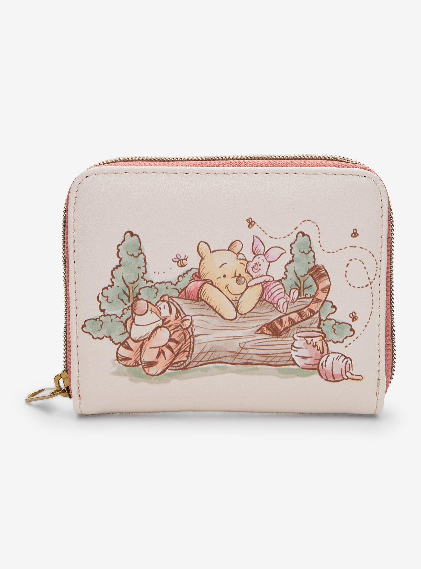 Loungefly Disney Winnie The Pooh Character Sketch Mini Zipper Wallet