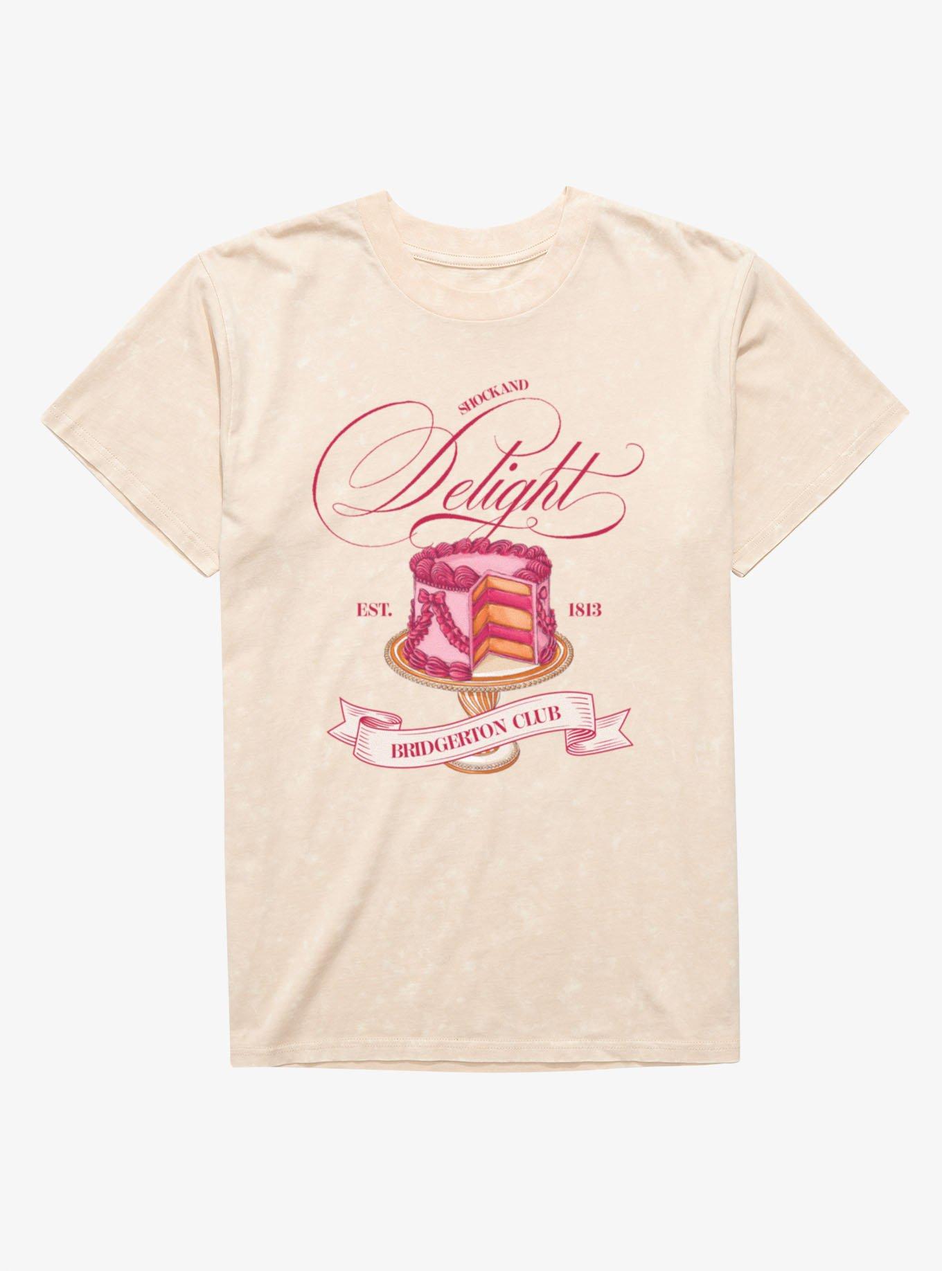 Bridgerton Club Shockand Delight Cake Mineral Wash T-Shirt, , hi-res