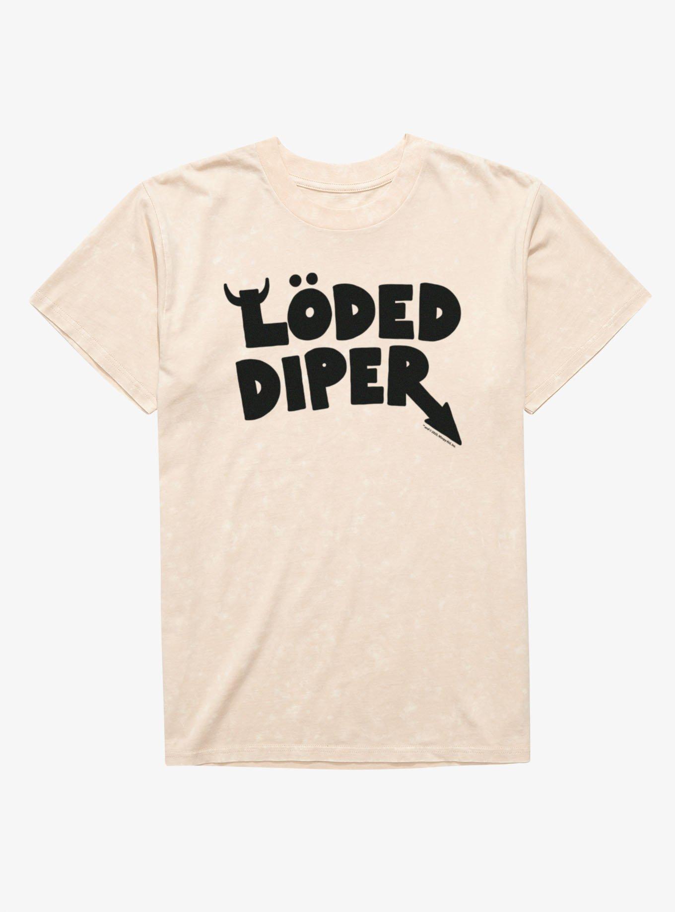 Diary Of A Wimpy Kid Loded Diper Band Logo Mineral Wash T-Shirt, , hi-res