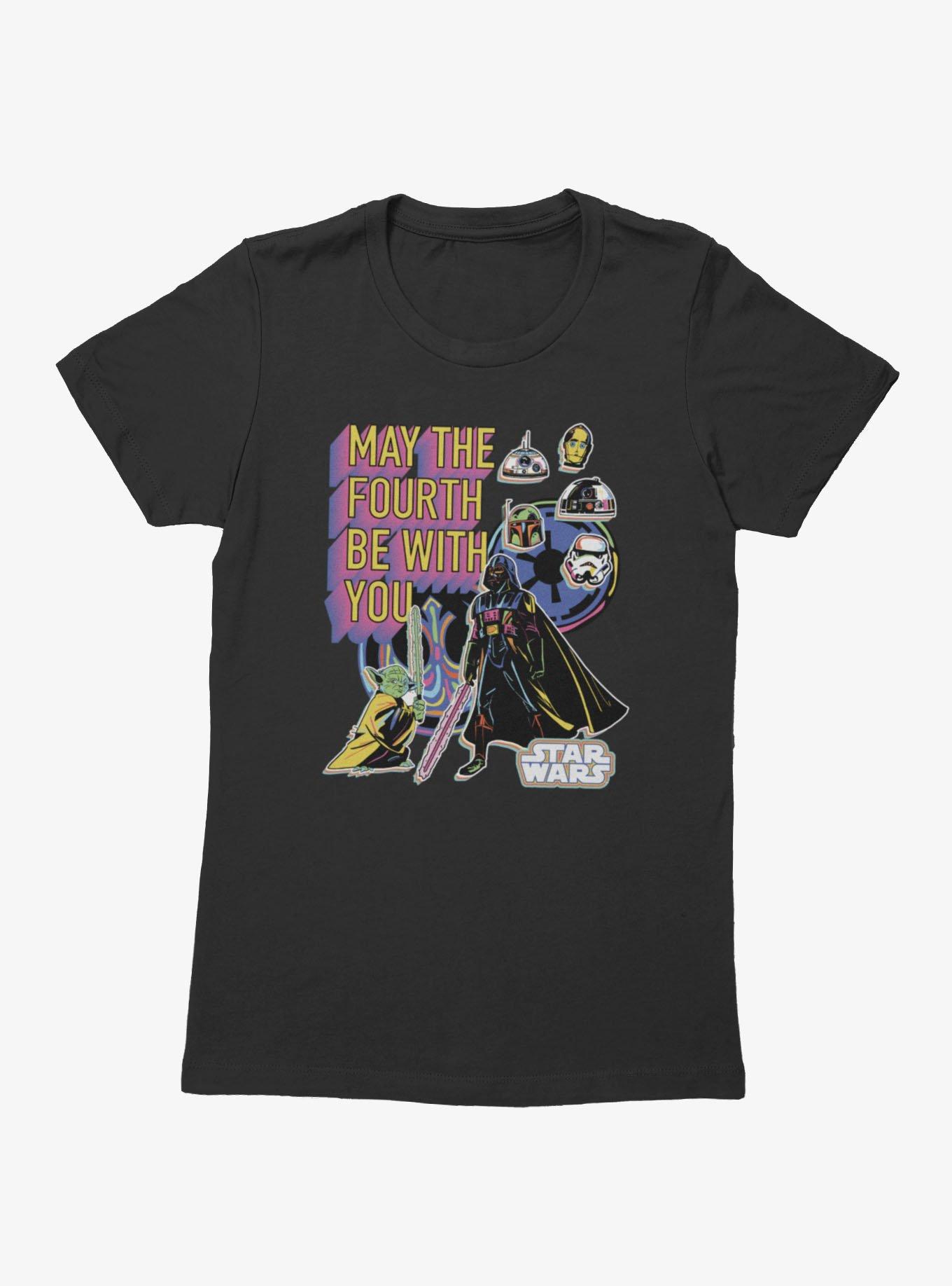 Star Wars May The 4th Be With You Character Highlights Womens T-Shirt