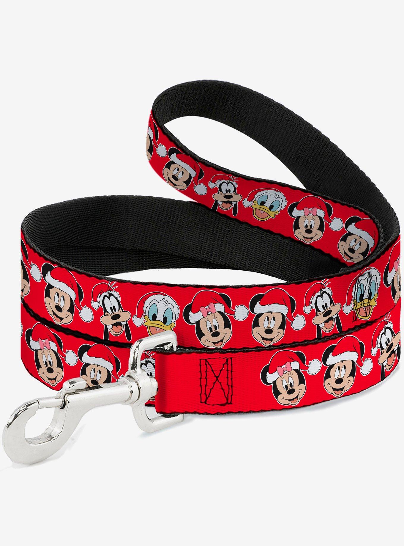 Disney Christmas Holiday Santa Hat Characters Dog Leash, , hi-res