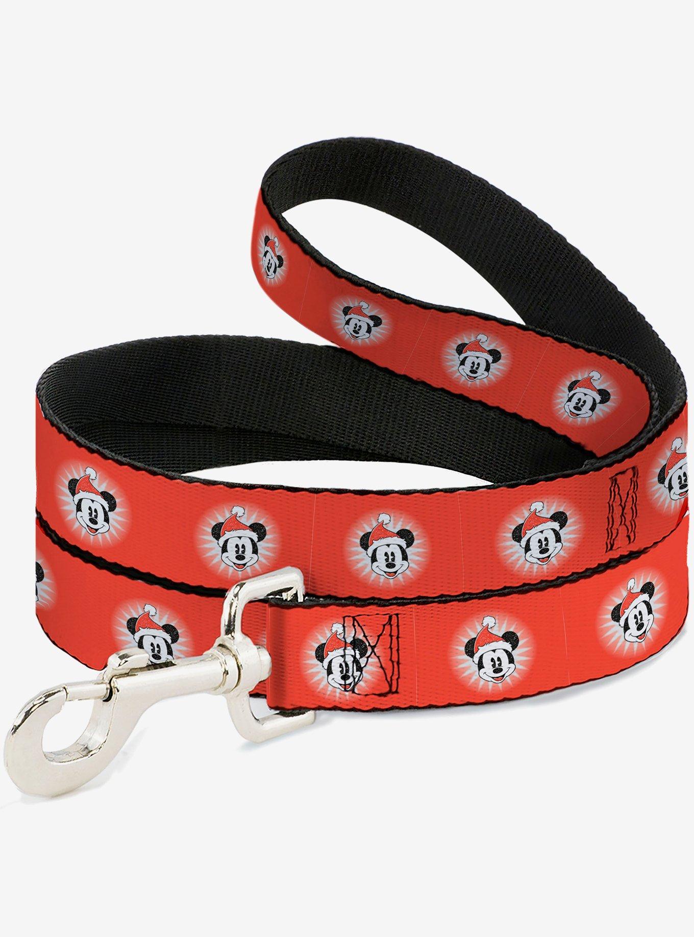 Disney Christmas Holiday Mickey Mouse Face Starburst Dog Leash, , hi-res