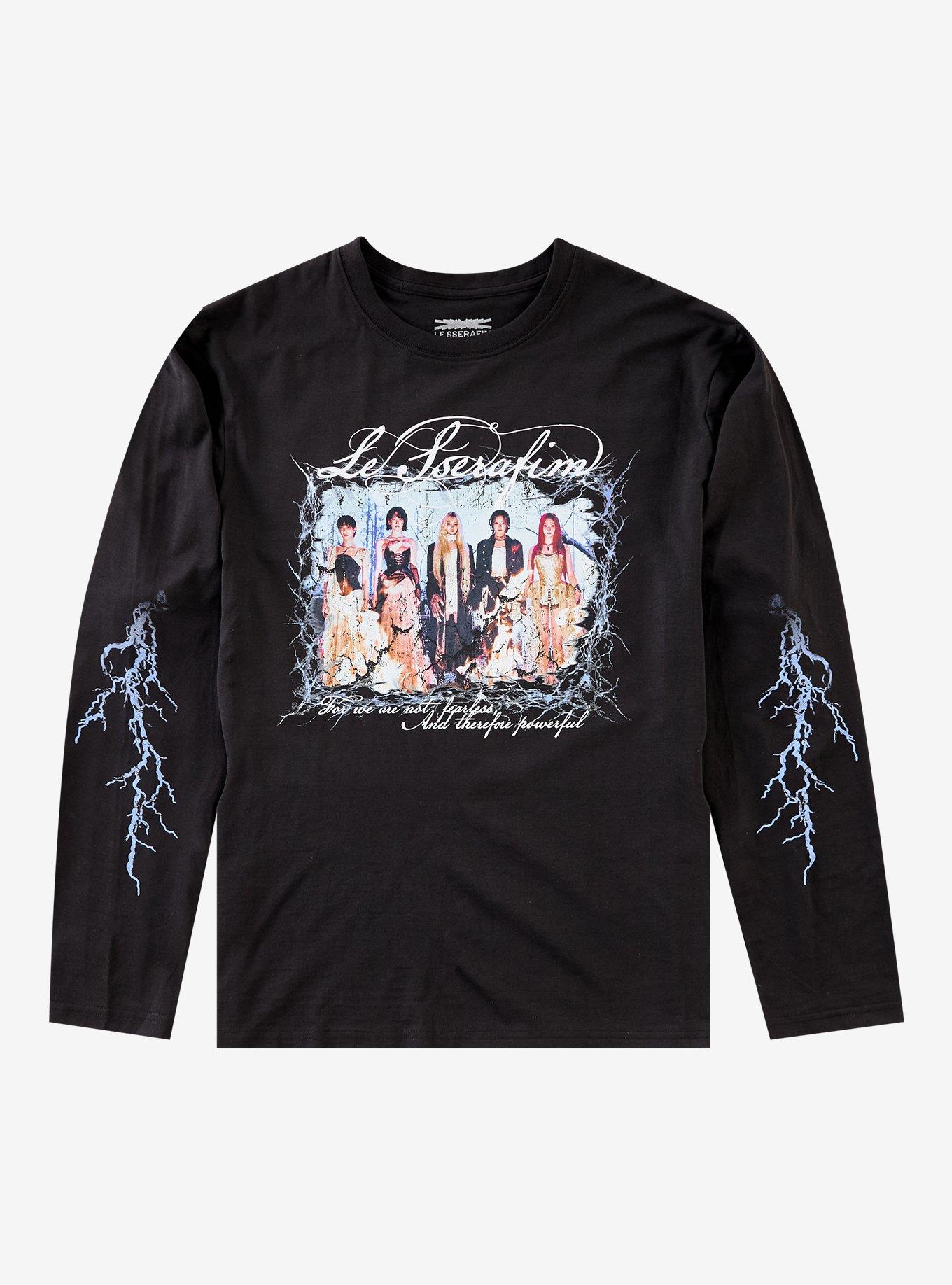 LE SSERAFIM PUREFLOW Group Photo Long-Sleeve T-Shirt Hot Topic Exclusive, , hi-res