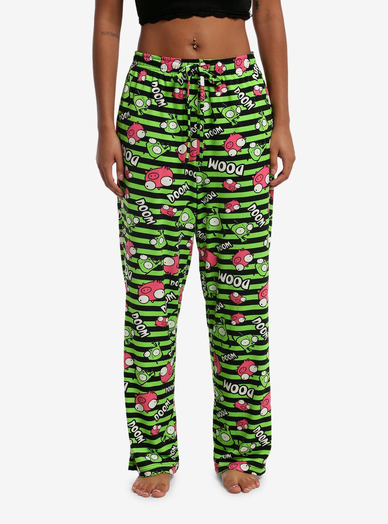 Invader Zim GIR Striped Pajama Pants