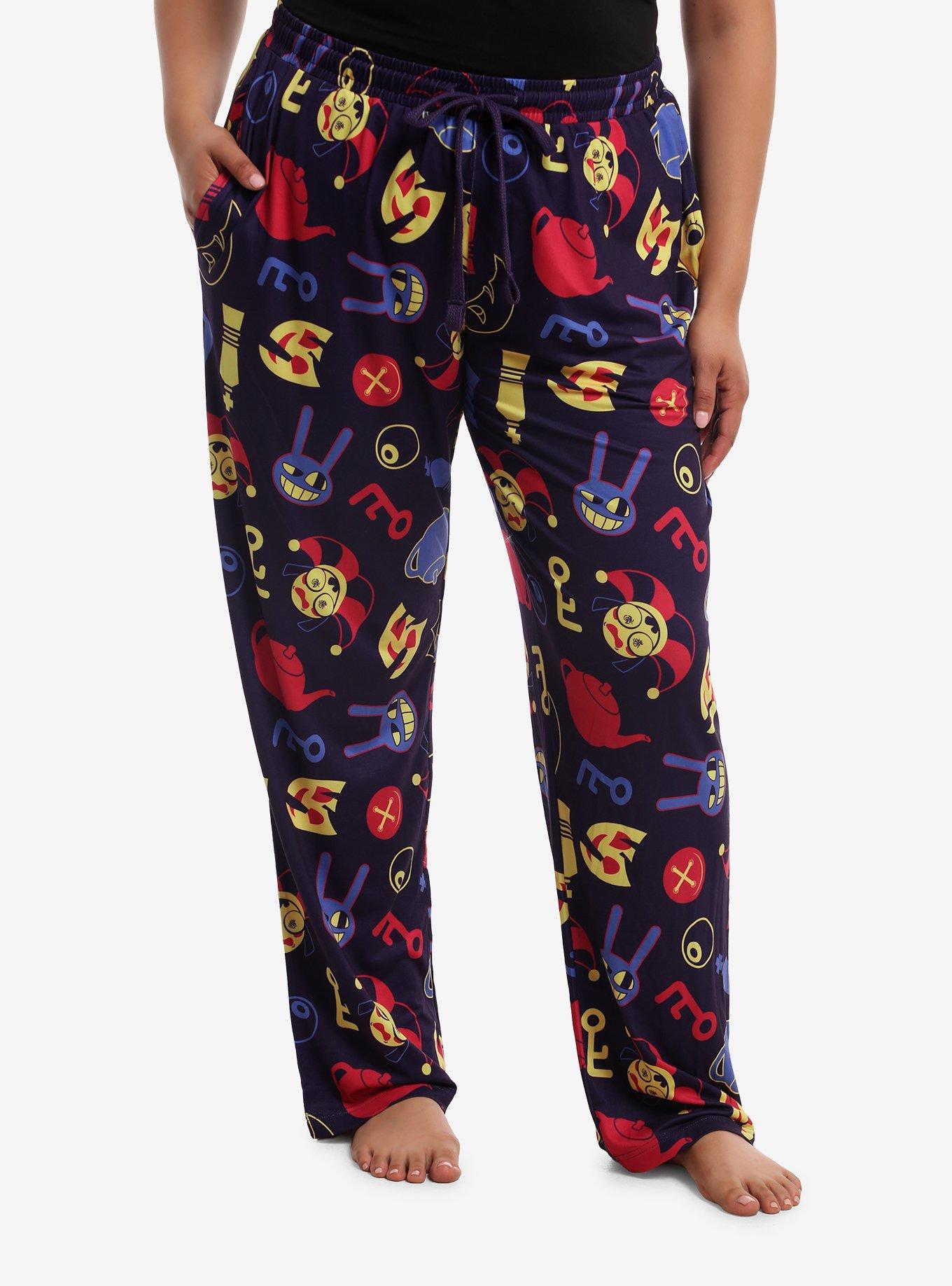 The Amazing Digital Circus Icons Pajama Pants Plus Size