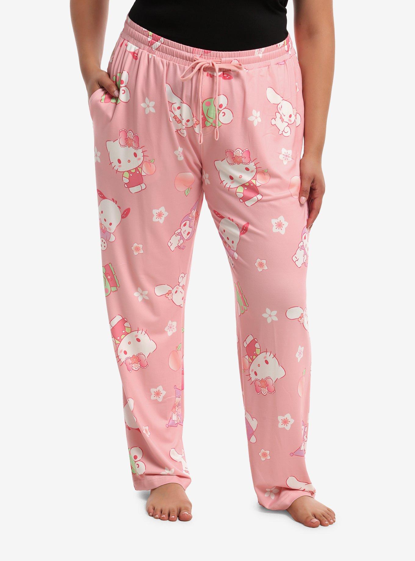 Hello Kitty And Friends Peach Pajama Pants Plus Size