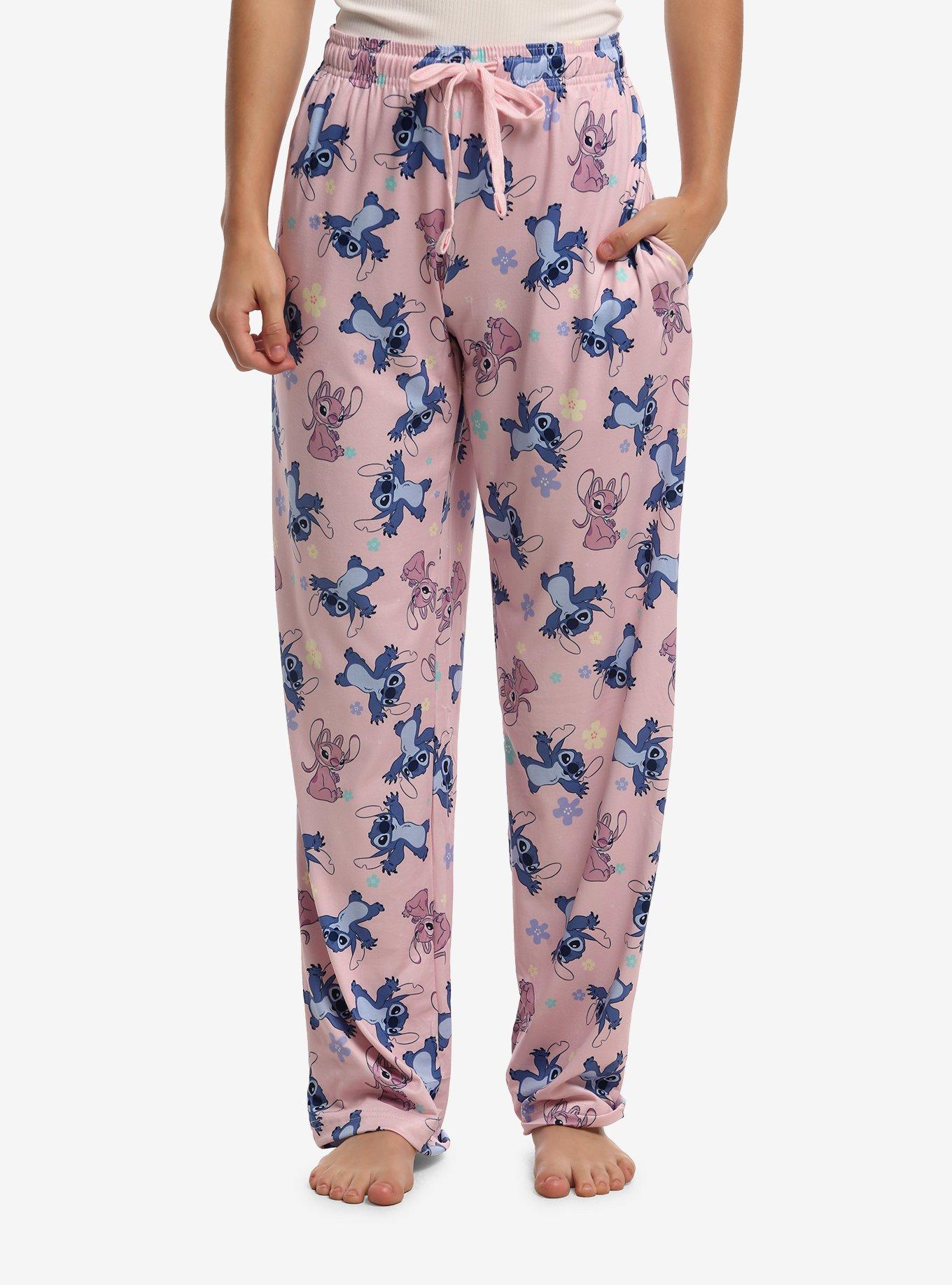Disney Stitch & Angel Flower Pajama Pants