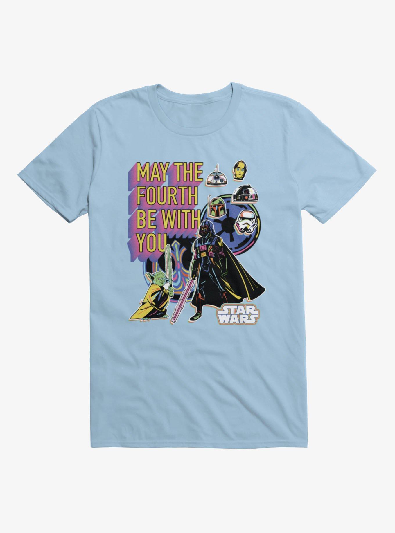 Star Wars May The 4th Be With You Vader Yoda Character Highlights T-Shirt