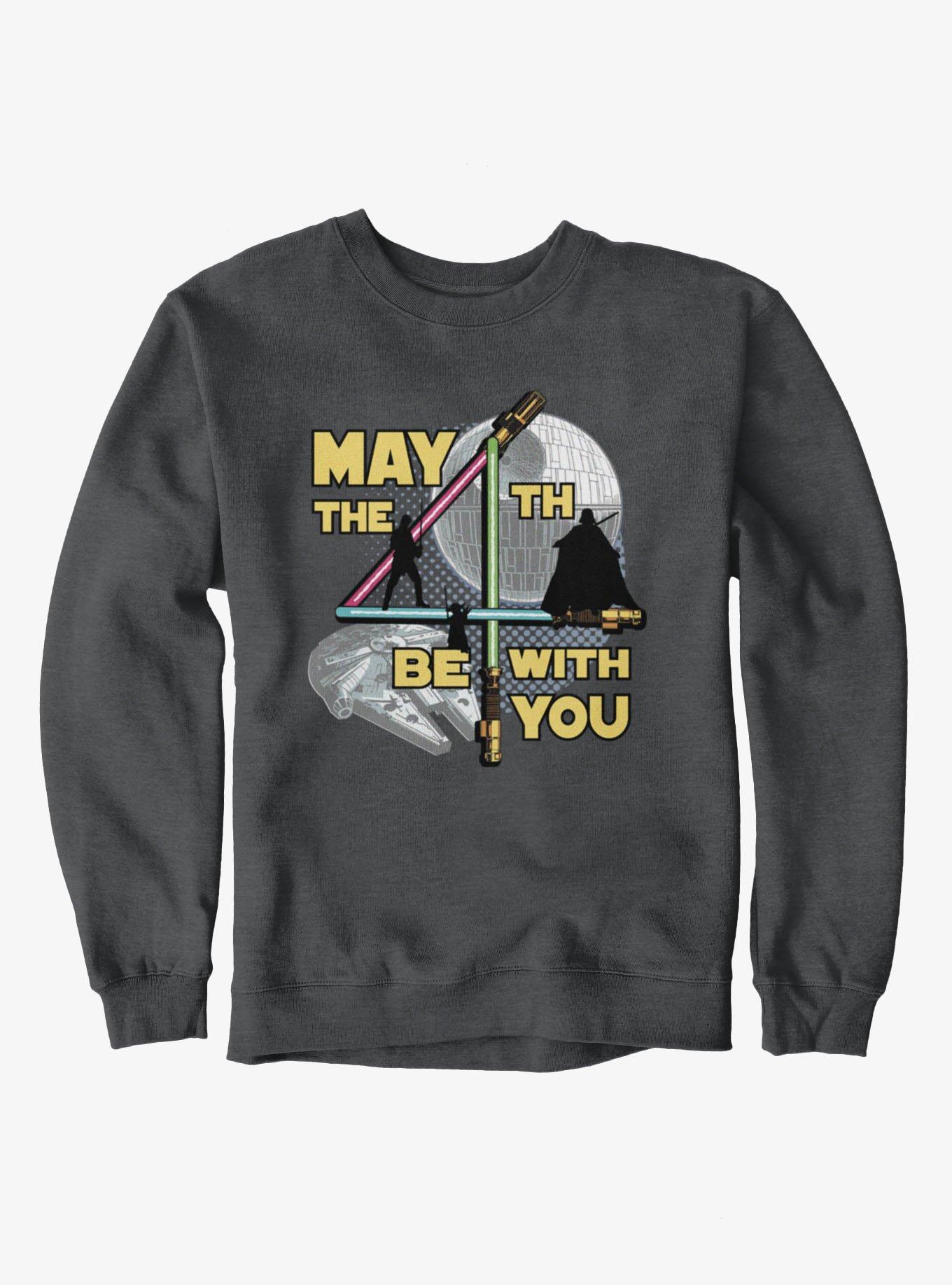 Star Wars May The 4th Be With You Lightsaber 4 Silhouettes Sweatshirt, , hi-res