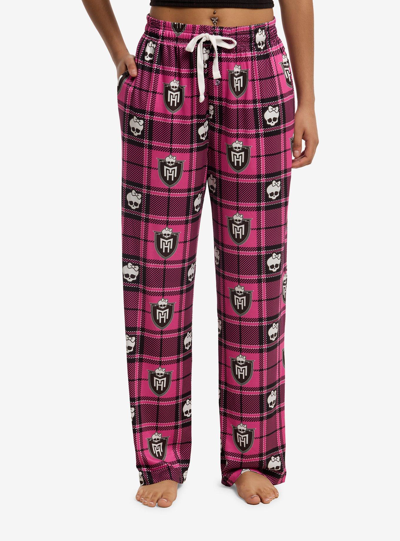 Monster High Crest Plaid Pajama Pants