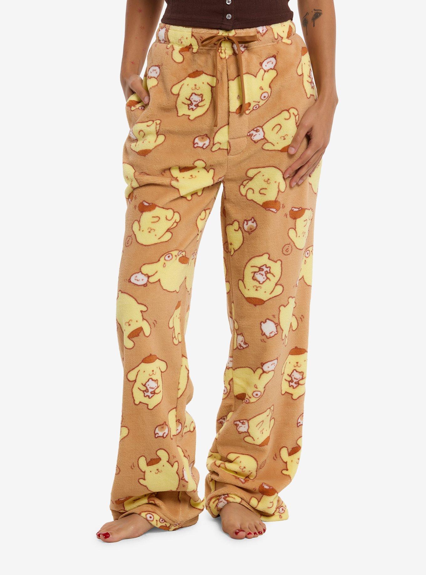 Pompompurin Muffin Fuzzy Pajama Pants