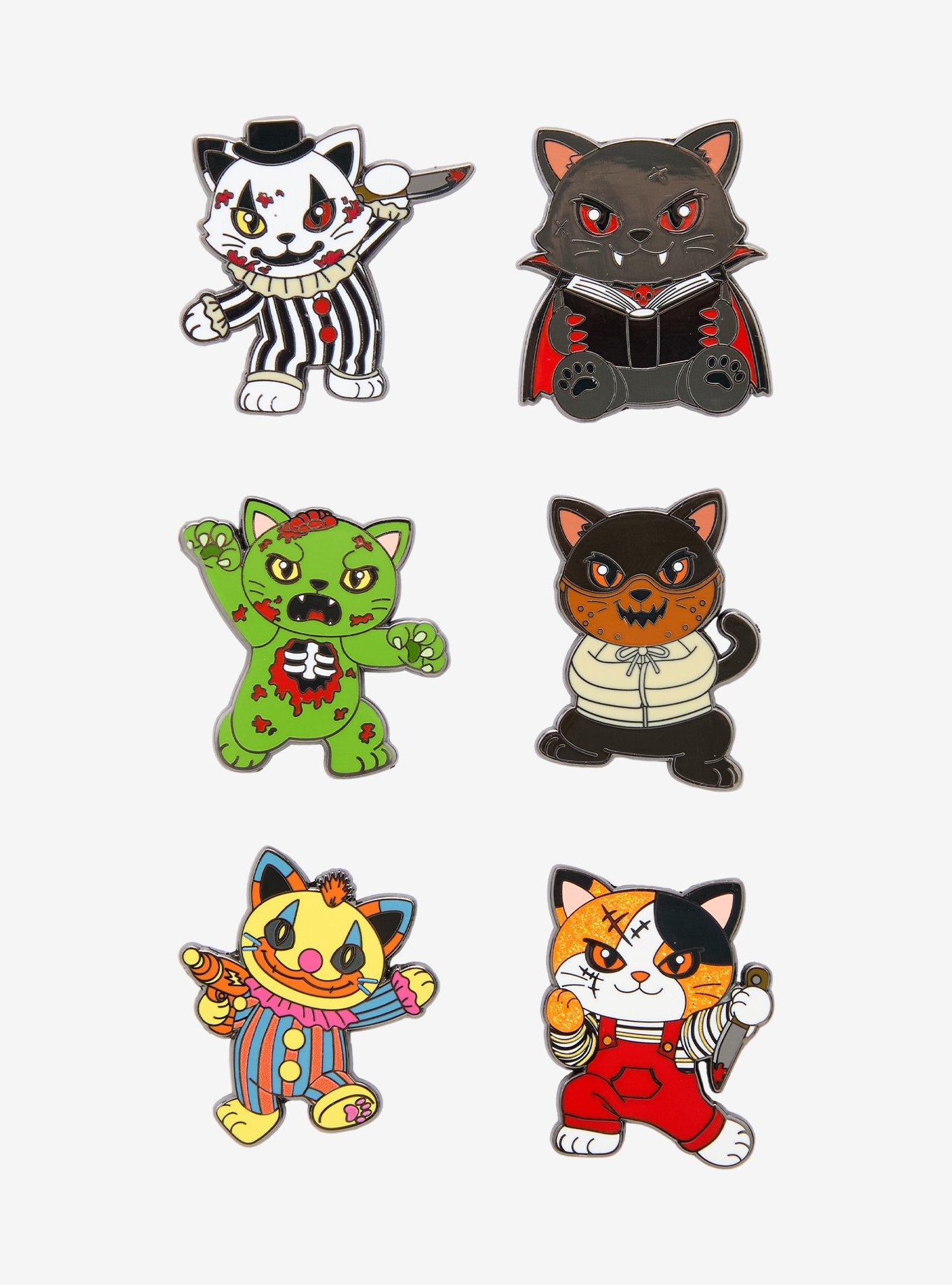 Otonagai Nightmeows Blind Box Enamel Pin - BoxLunch Exclusive, , hi-res