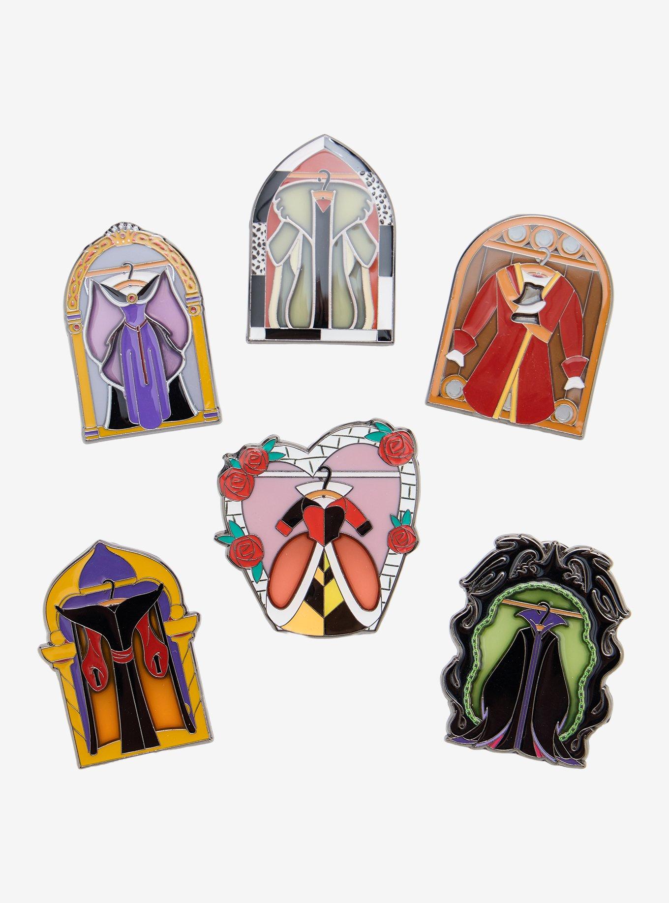 Loungefly Disney Villains Outfits Blind Box Stained Glass Enamel Pin - BoxLunch Exclusive