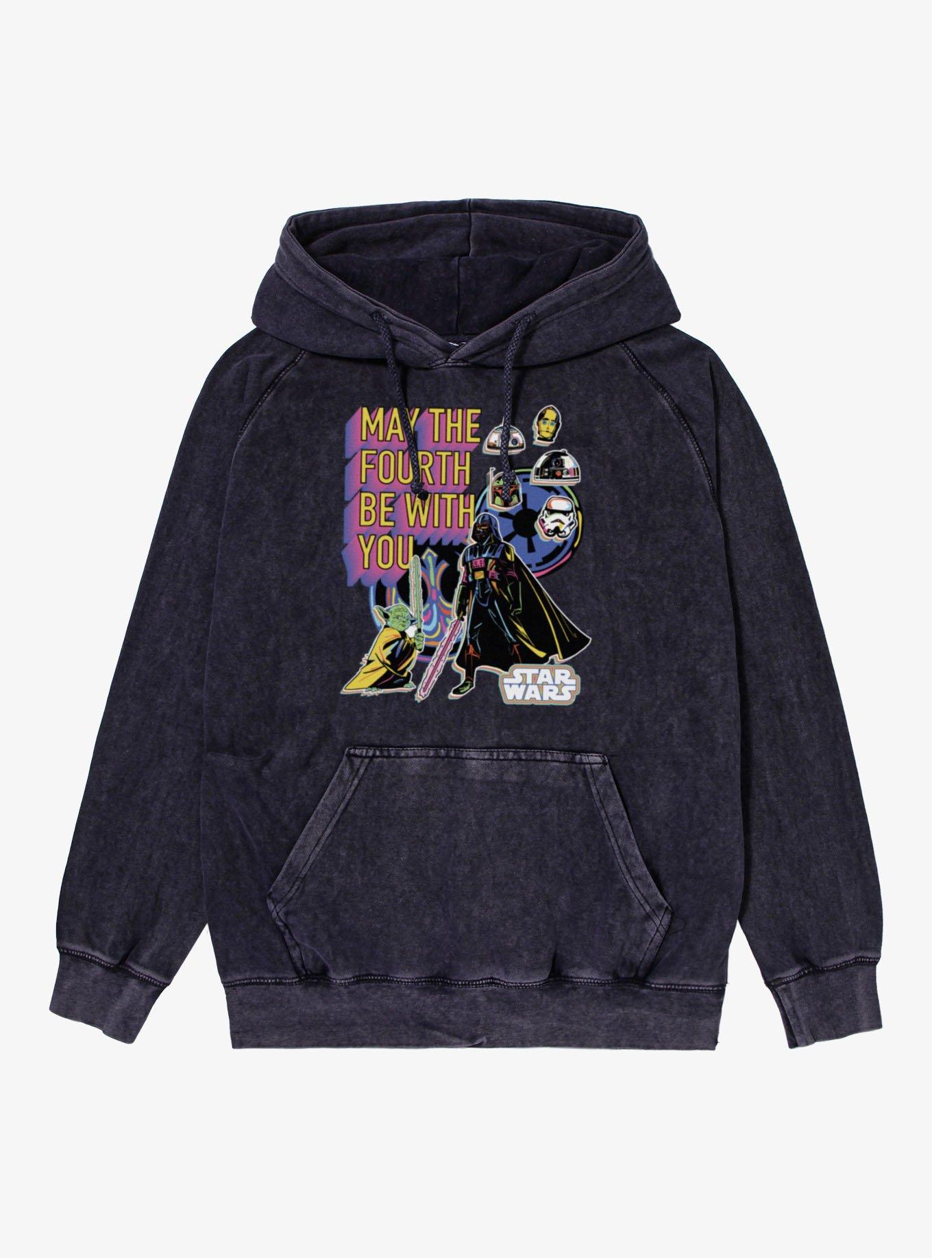 Star Wars May The 4th Be With You Character Highlights Mineral Wash Hoodie, , hi-res