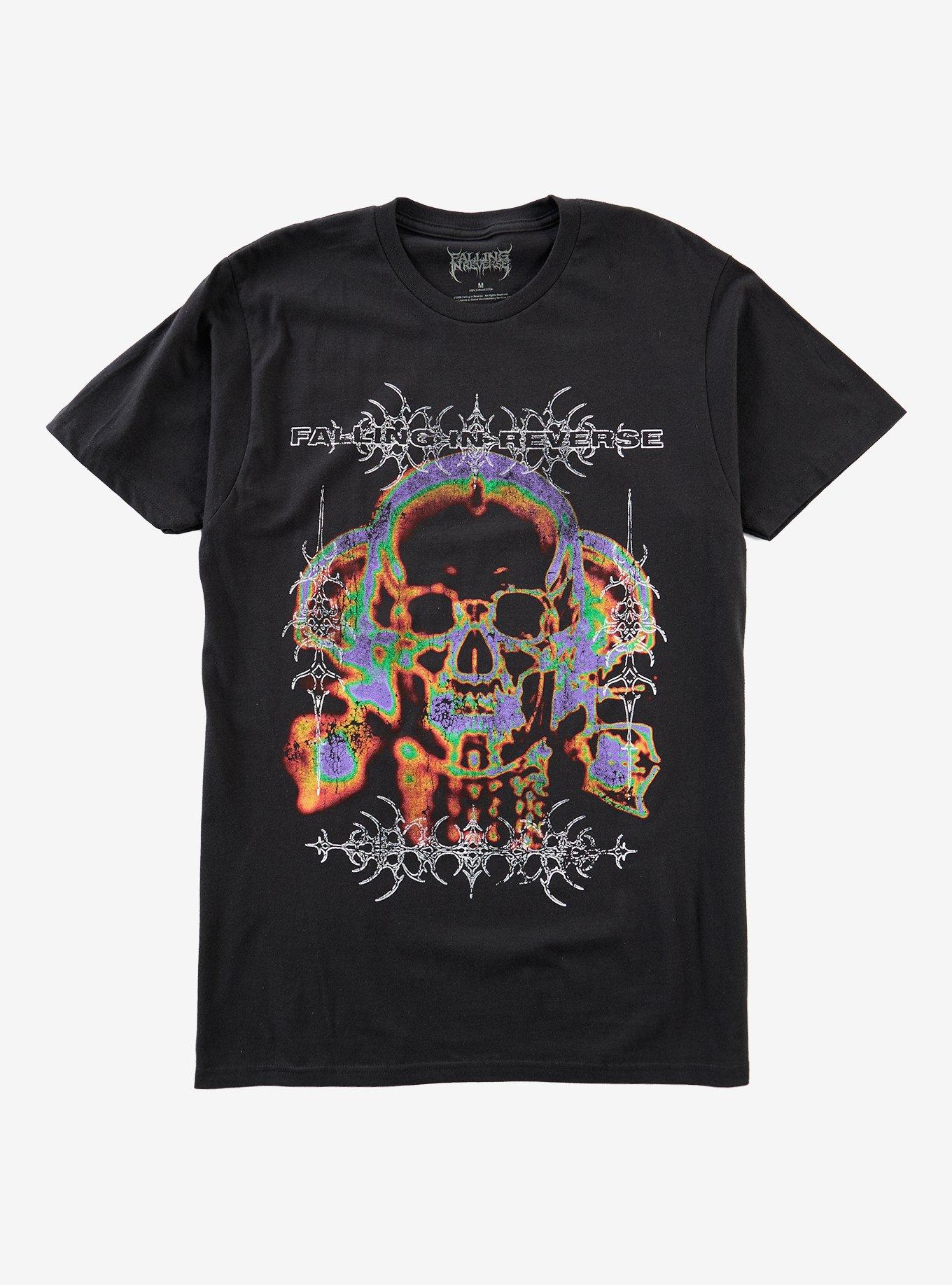 Falling In Reverse Skull Trio T-Shirt, , hi-res