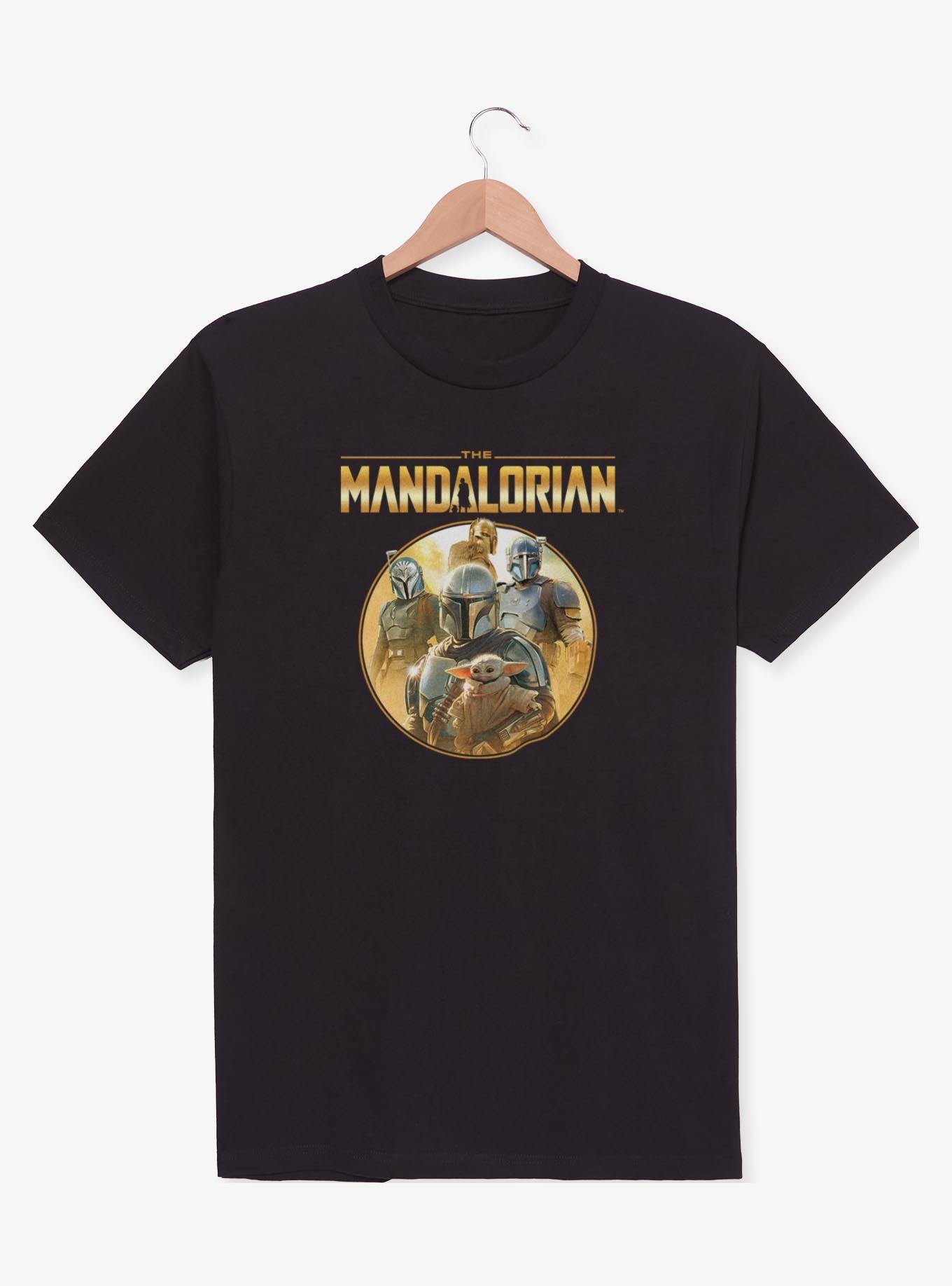 Star Wars The Mandalorian Characters Golden Icon T-Shirt, , hi-res