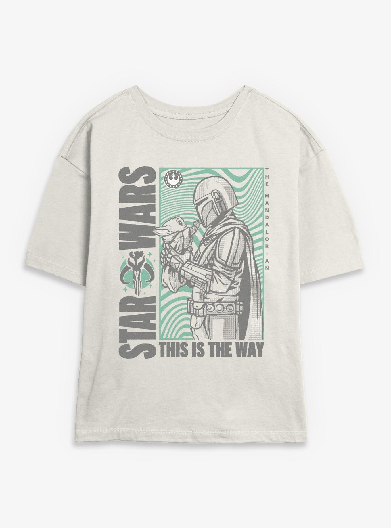 Star Wars The Mandalorian This Is The Way Groovy Frame Womens Skimmer T-Shirt, , hi-res