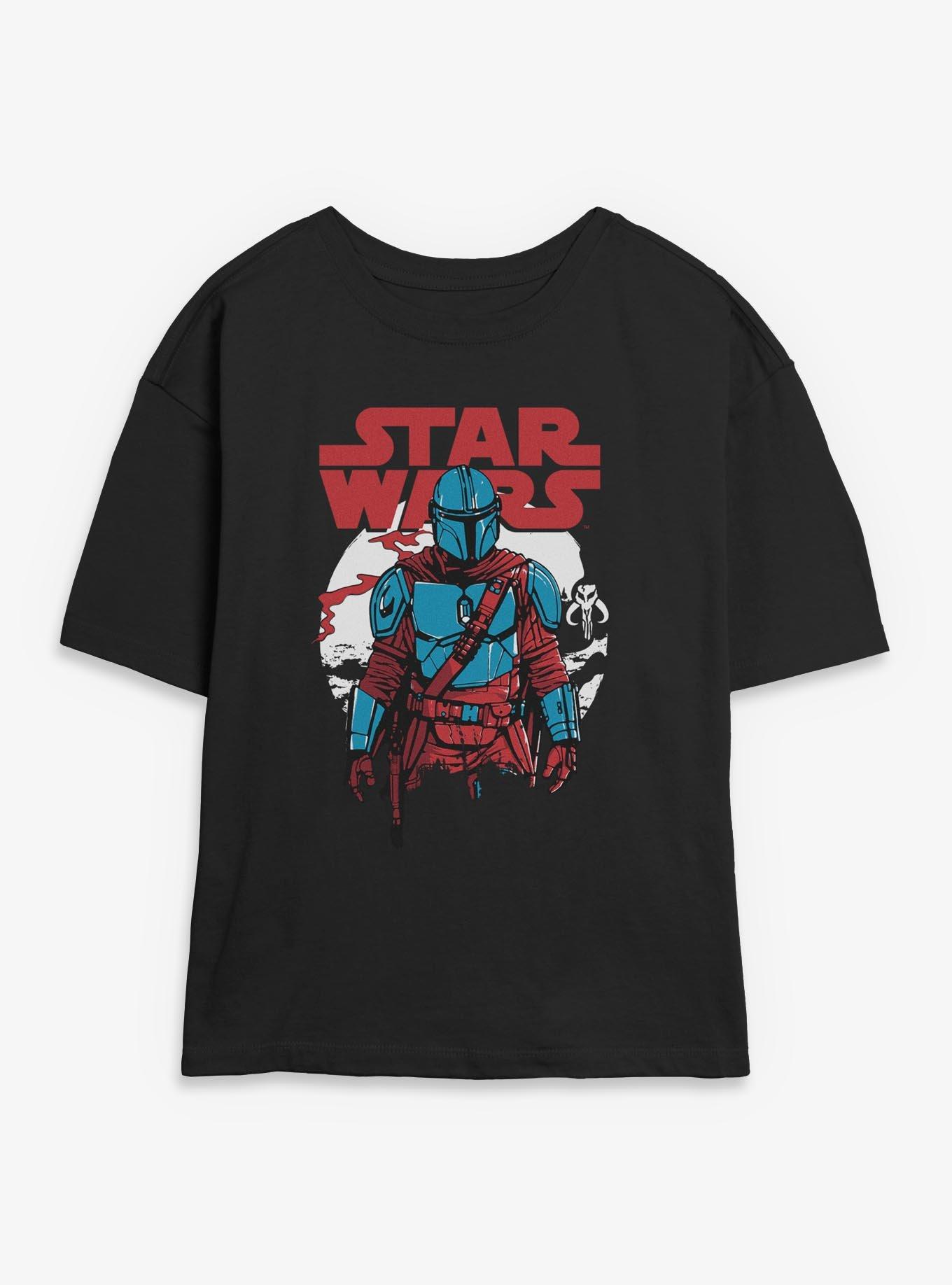 Star Wars The Mandalorian Heart Of A Warrior Womens Skimmer T-Shirt, , hi-res