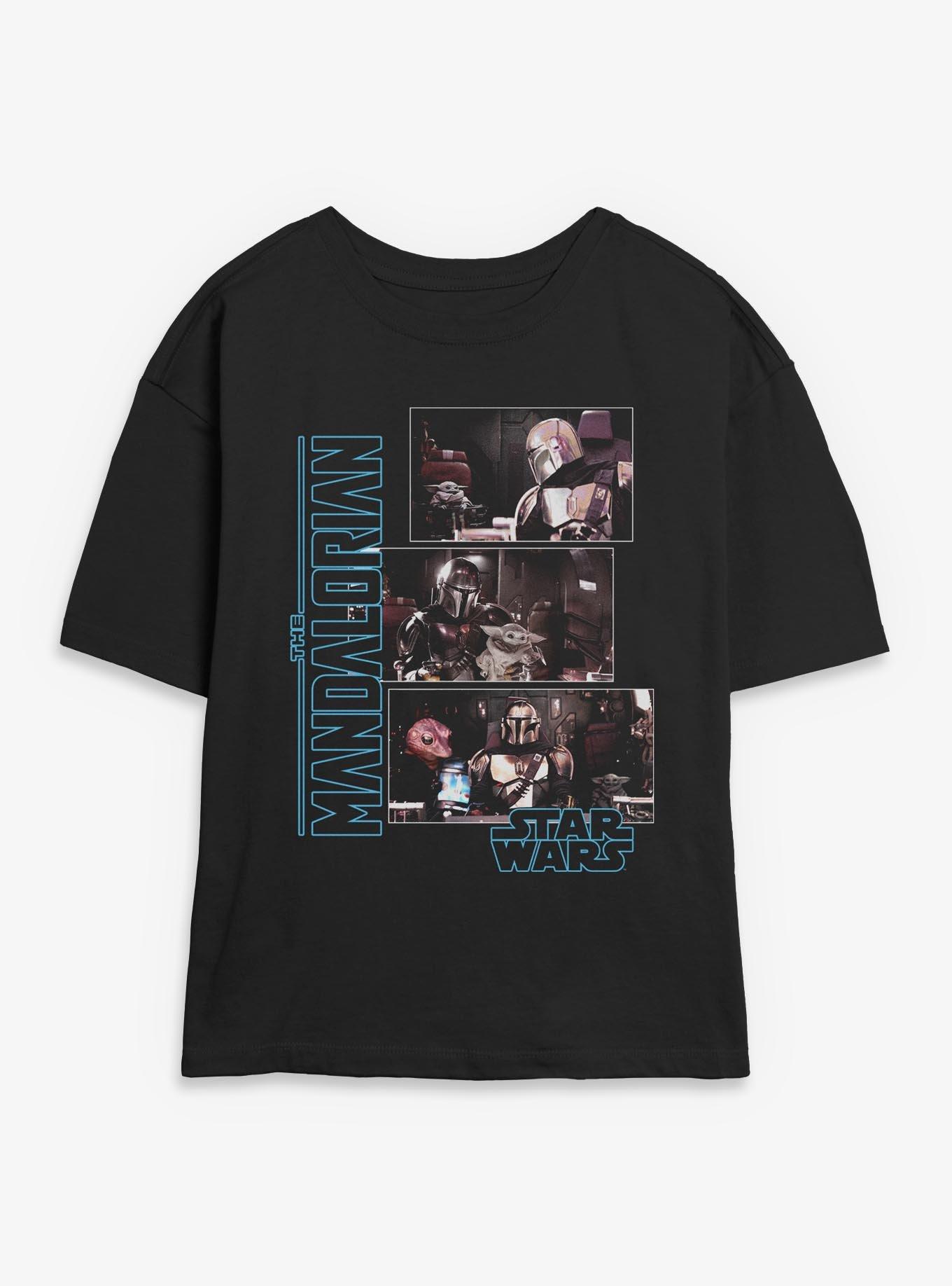 Star Wars The Mandalorian Scenes Panels Womens Skimmer T-Shirt, , hi-res