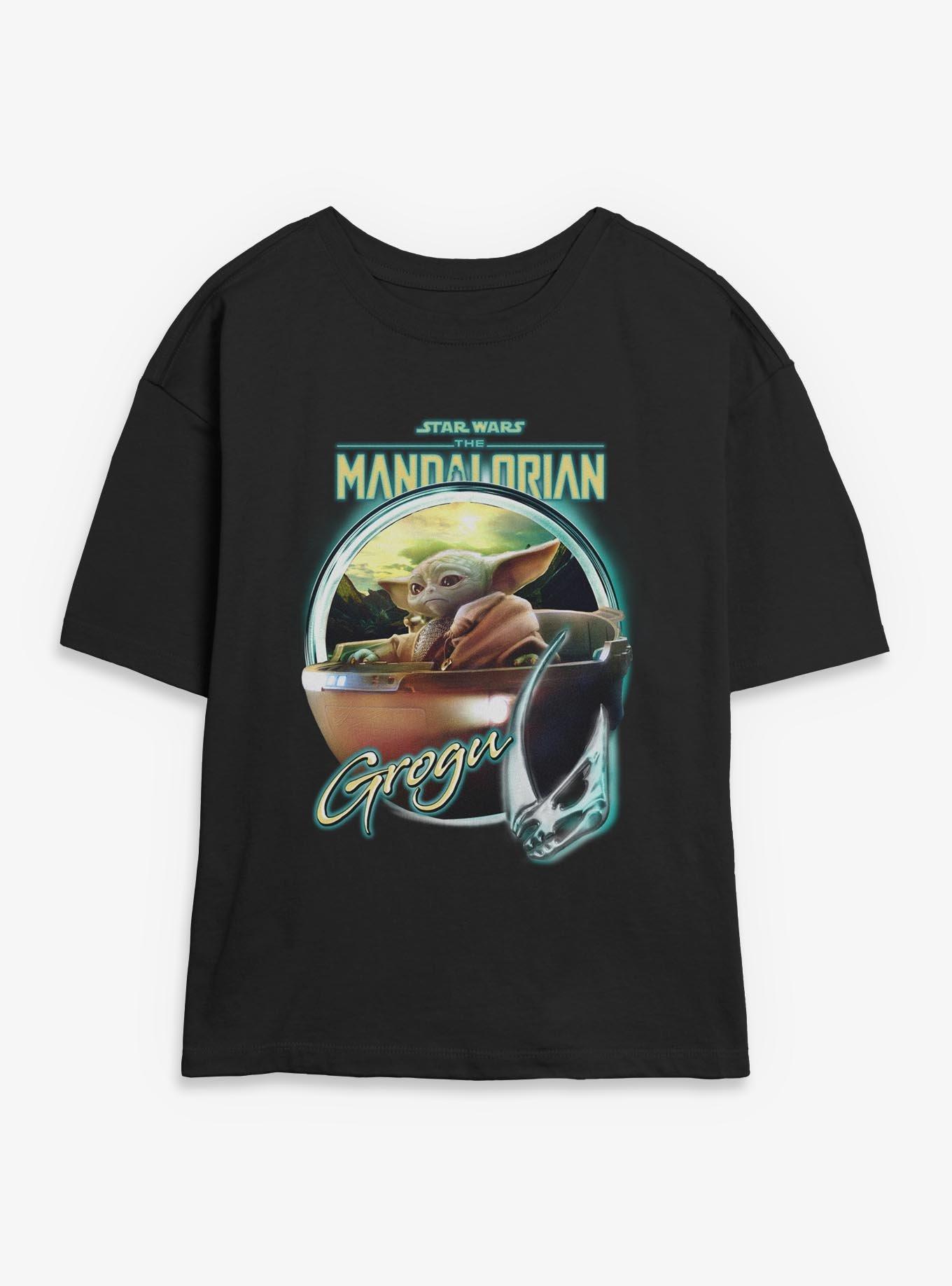 Star Wars The Mandalorian Grogu Chrome Womens Skimmer T-Shirt, , hi-res