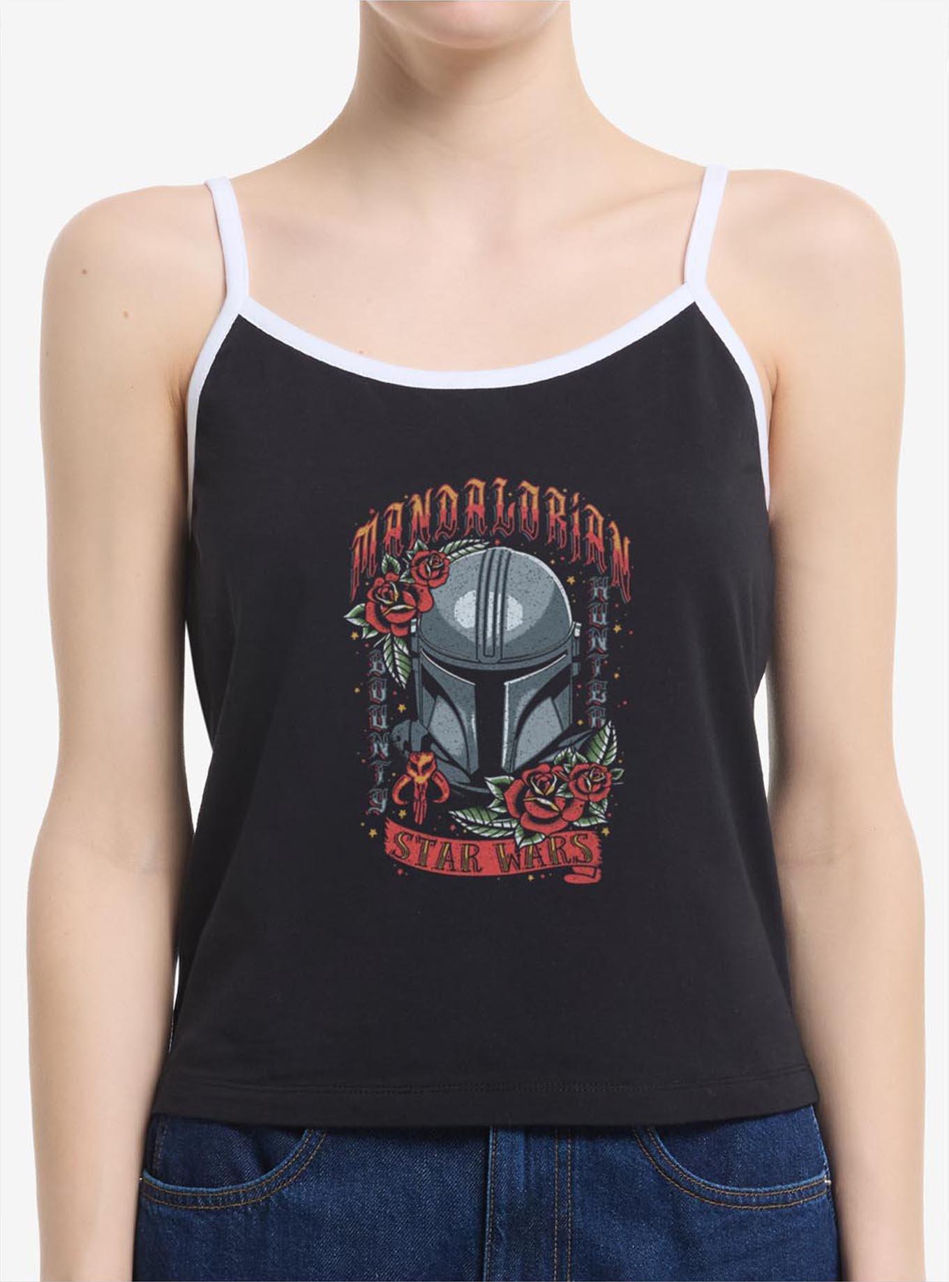 Star Wars The Mandalorian Tattoo Style Print Womens Cami, , hi-res
