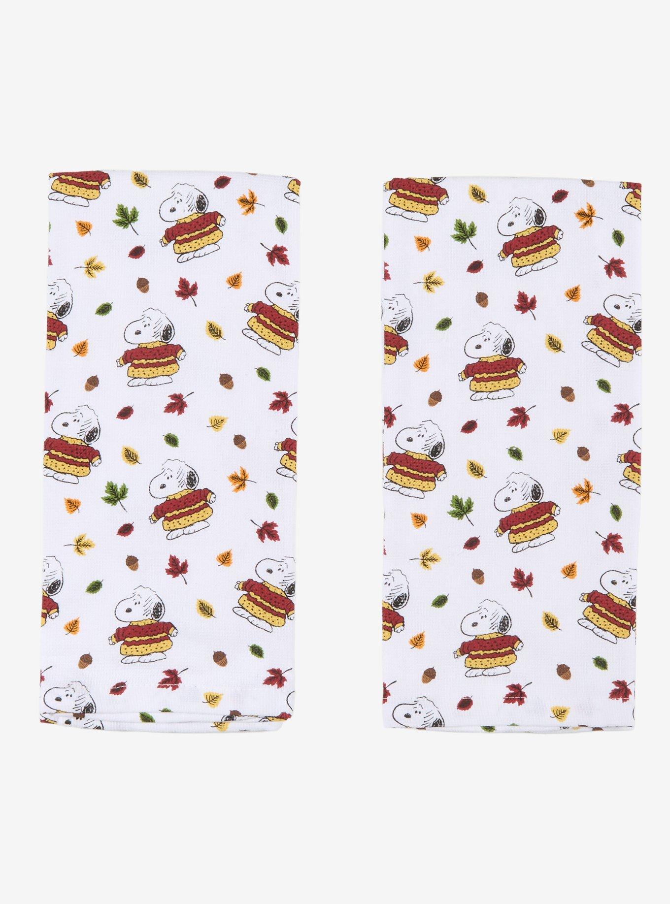 Peanuts Snoopy Fall Puffer Jacket Kitchen Towel Set, , hi-res