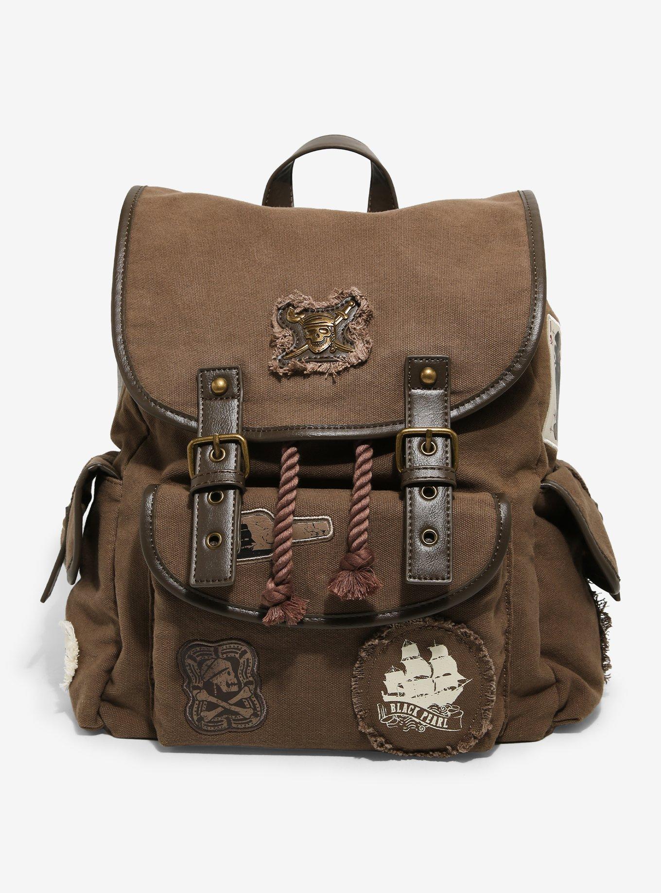 Disney The Pirates of the Caribbean Jack Sparrow Canvas Mini Backpack - BoxLunch Exclusive