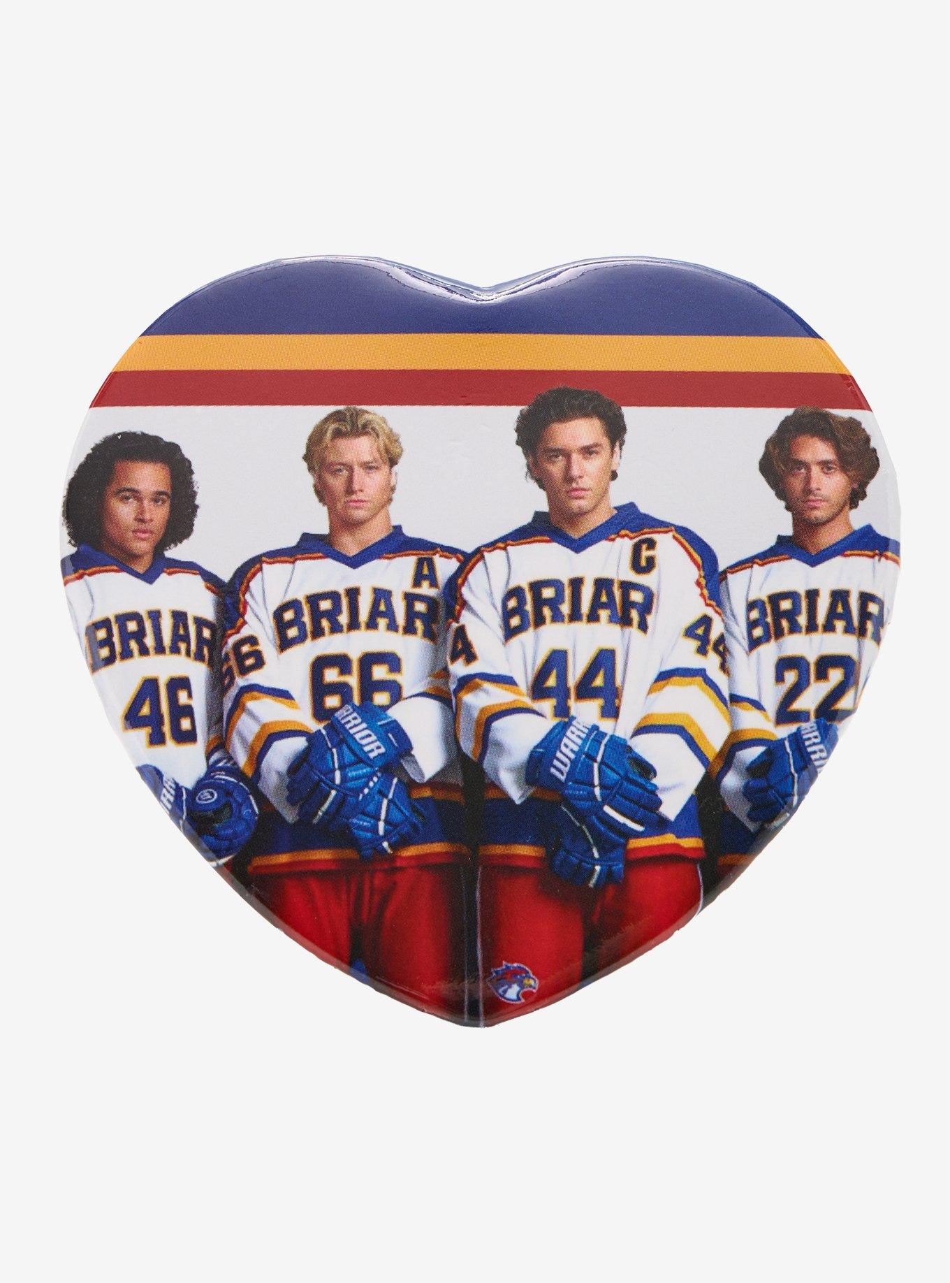 Off Campus Lineup Heart Pin, , hi-res