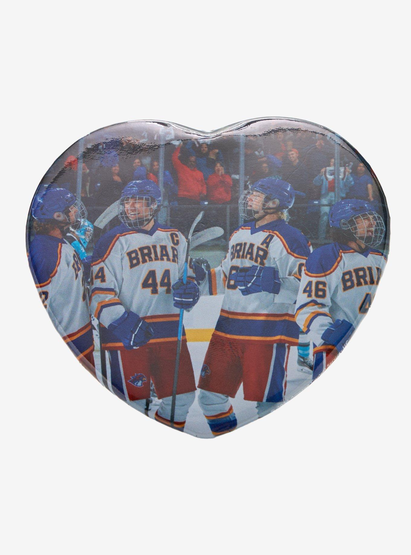 Off Campus Hockey Players Heart Button, , hi-res