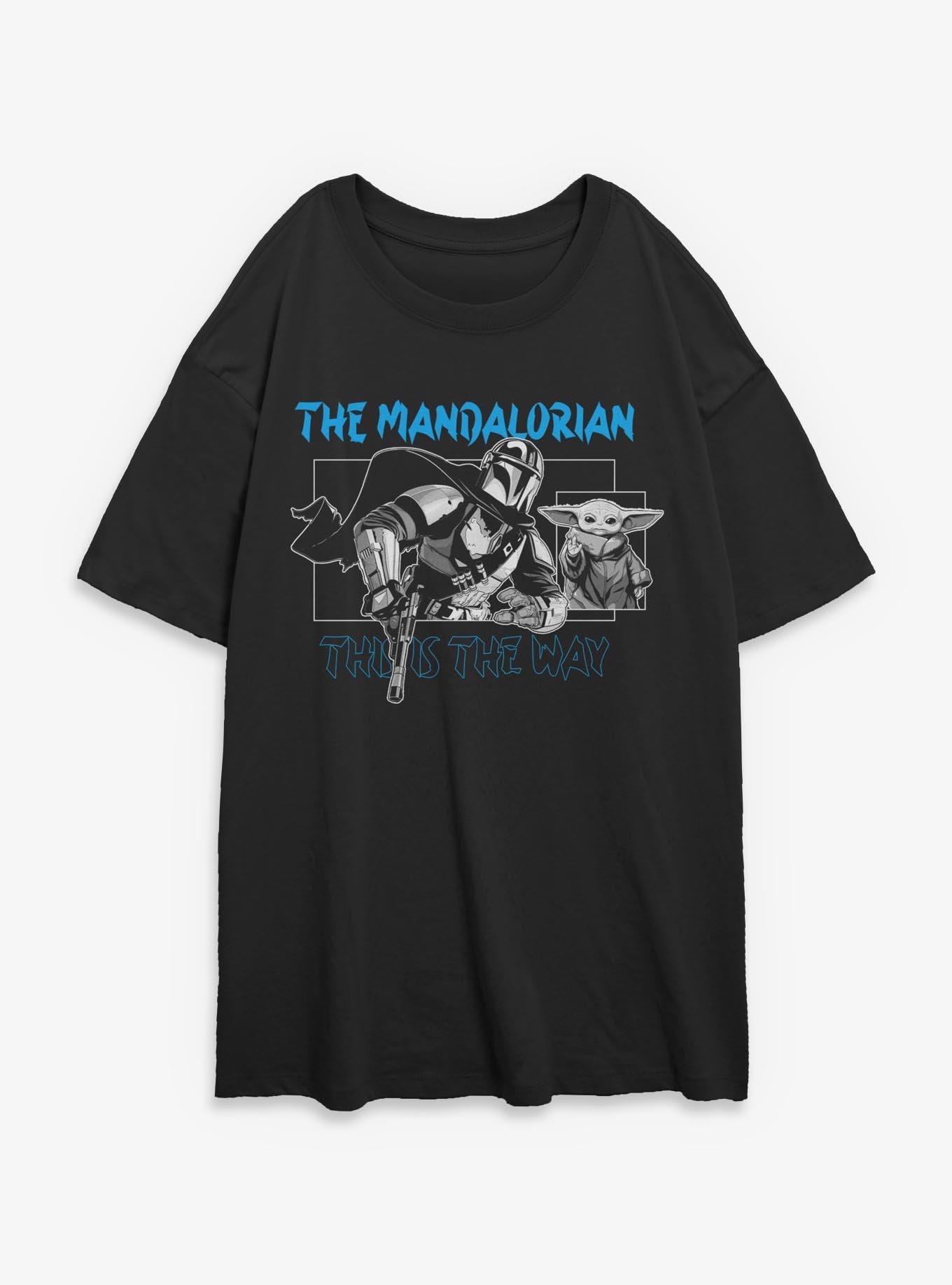 Star Wars The Mandalorian This Is The Way Geometric Frame Womens Oversized T-Shirt, , hi-res