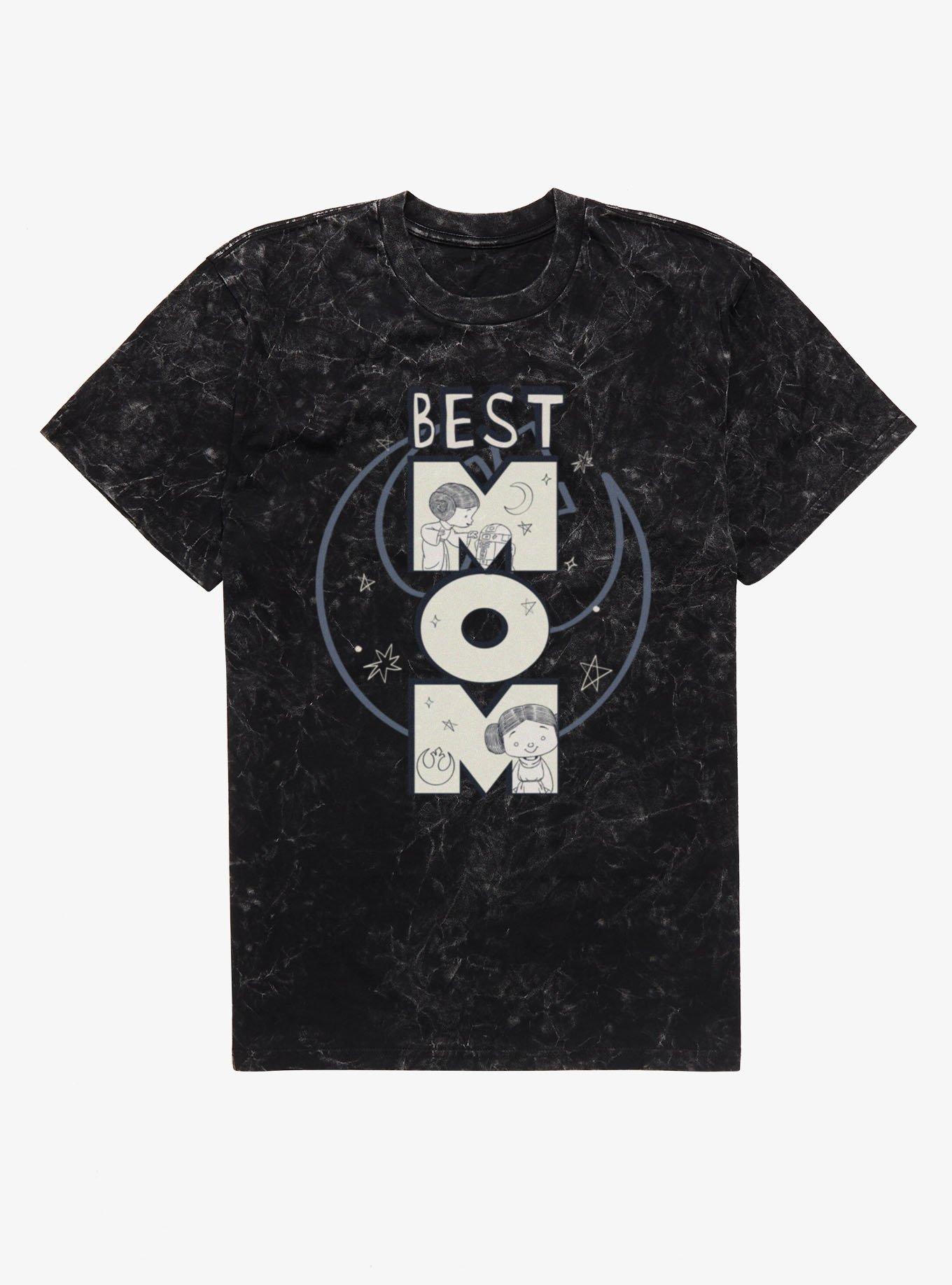 Star Wars Best Mom Leia Rebel Mineral Wash T-Shirt, , hi-res