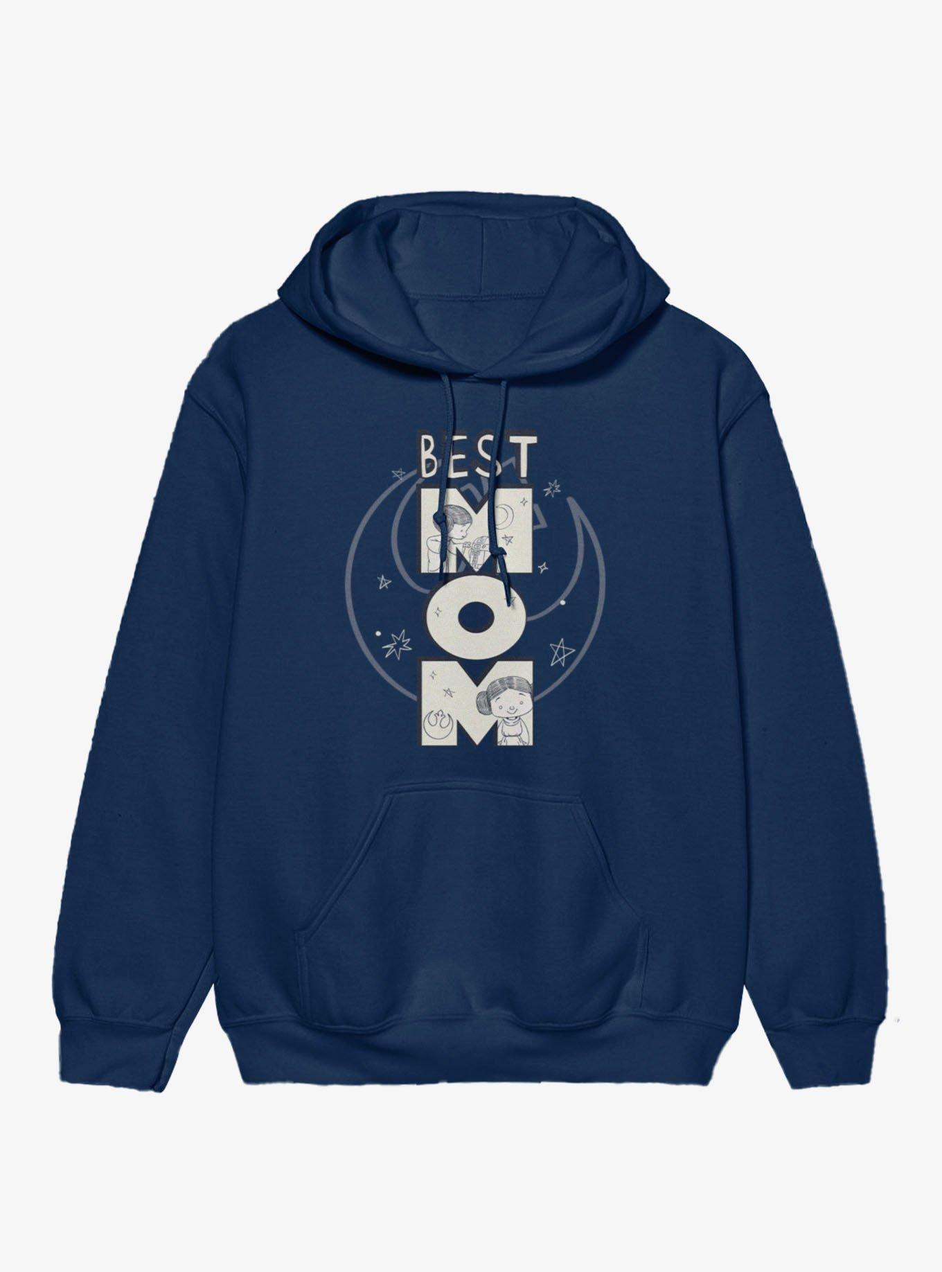 Star Wars Best Mom Leia Rebel Hoodie, , hi-res