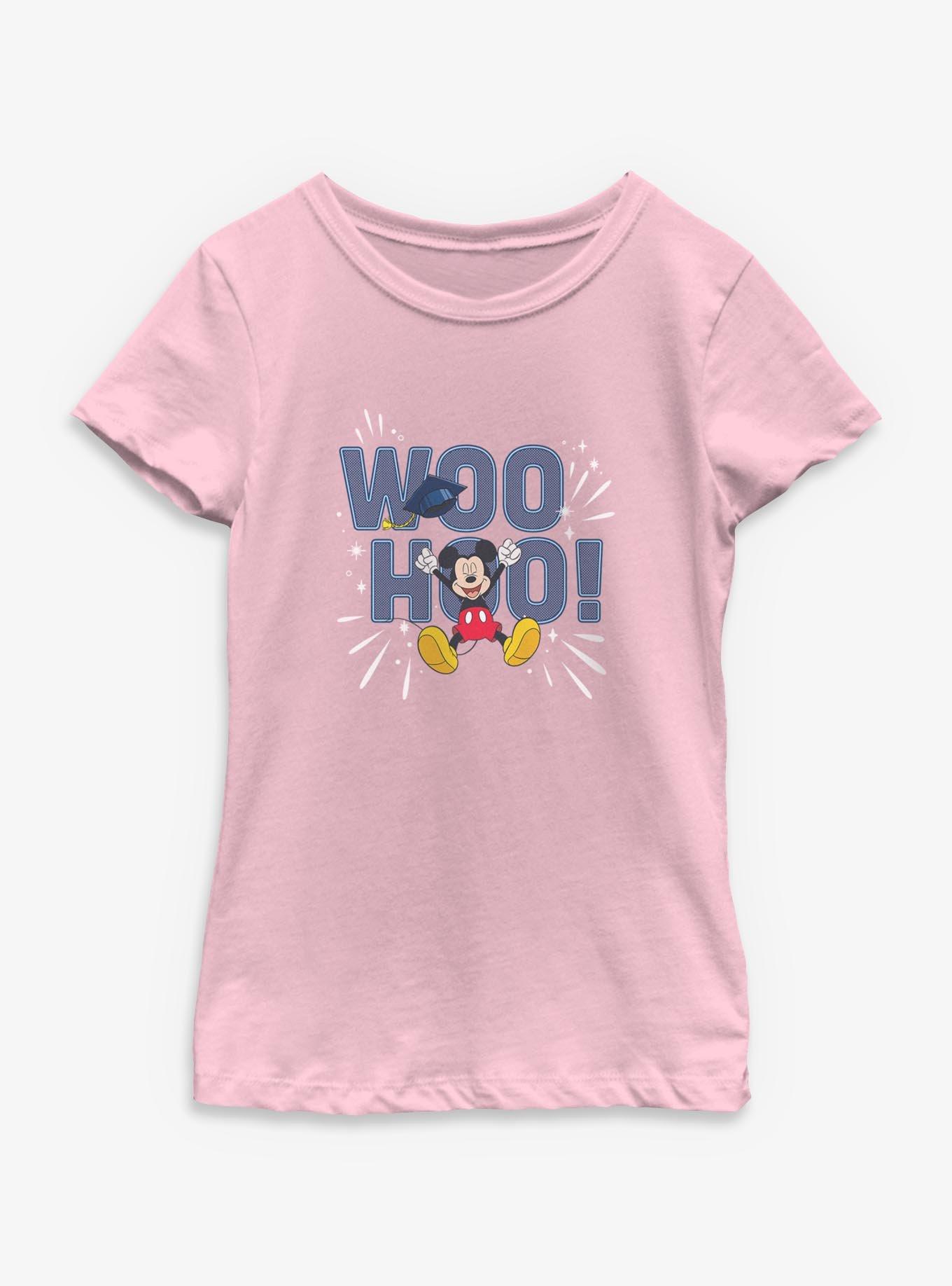 Disney Mickey Mouse Woo Hoo Mickey Grad Youth Girls T-Shirt, , hi-res
