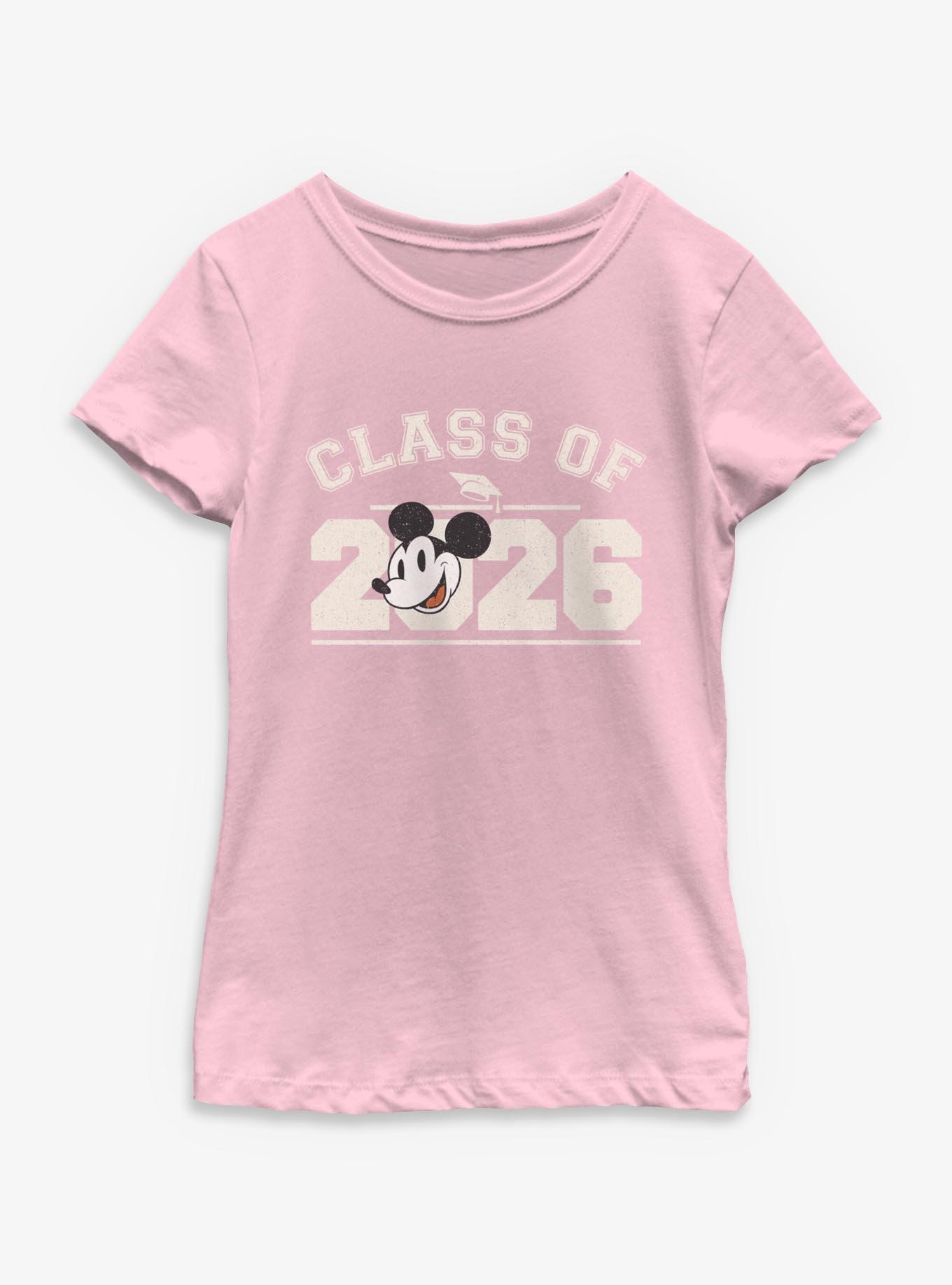 Disney Mickey Mouse Class Of 2026 Collegiate Youth Girls T-Shirt, , hi-res