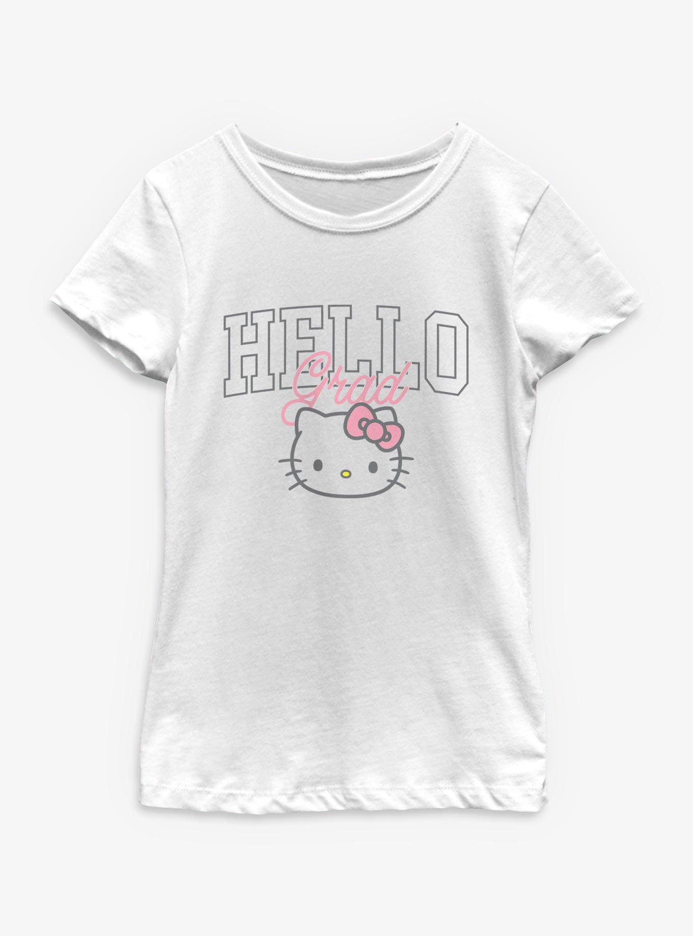 Hello Kitty Head Hello Grad Youth Girls T-Shirt, , hi-res