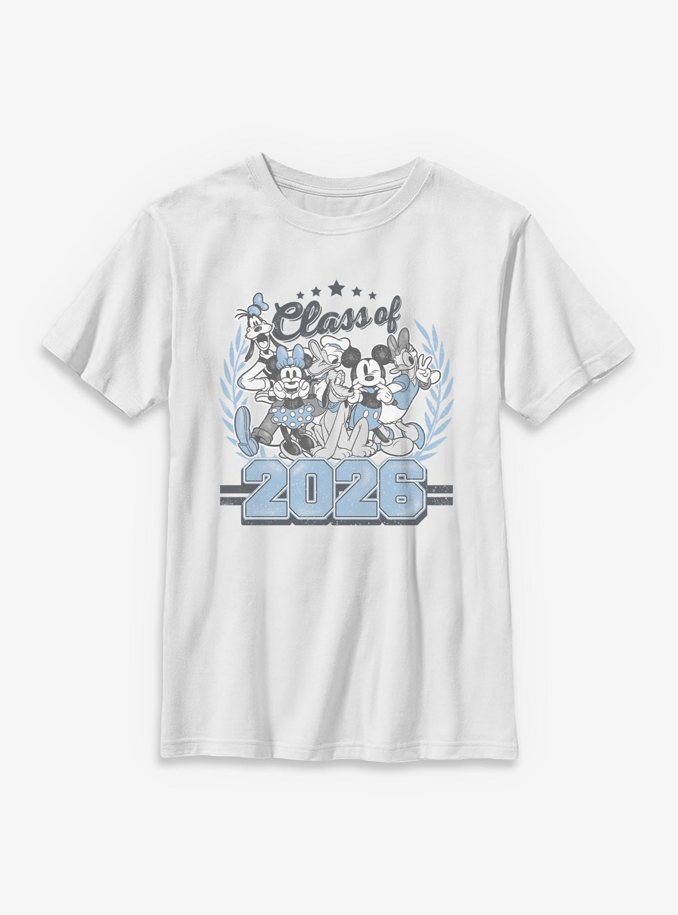 Disney Mickey Mouse & Friends Class Of 2026 Collegiate Youth T-Shirt, , hi-res