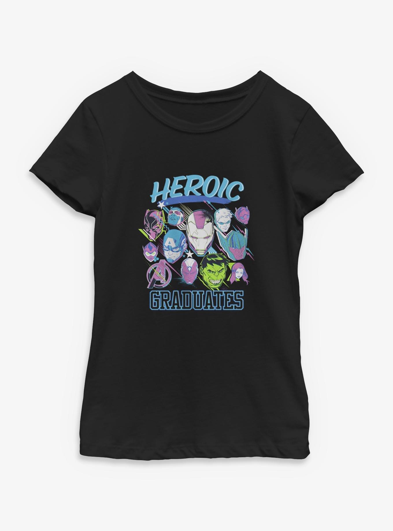 Marvel Avengers Heroic Graduates Youth Girls T-Shirt, , hi-res