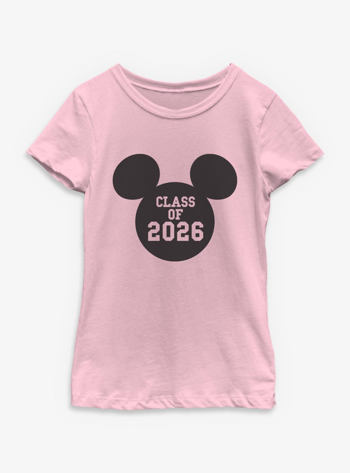 Disney Mickey Mouse Head Class Of 2026 Youth Girls T-Shirt, , hi-res