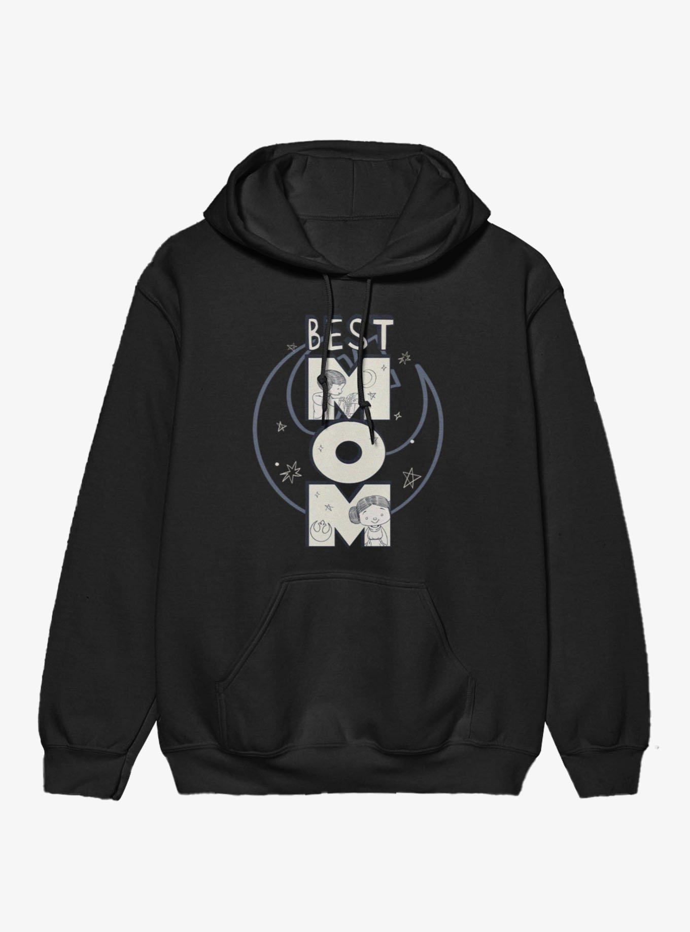 Star Wars Best Mom Leia Rebel Hoodie, , hi-res