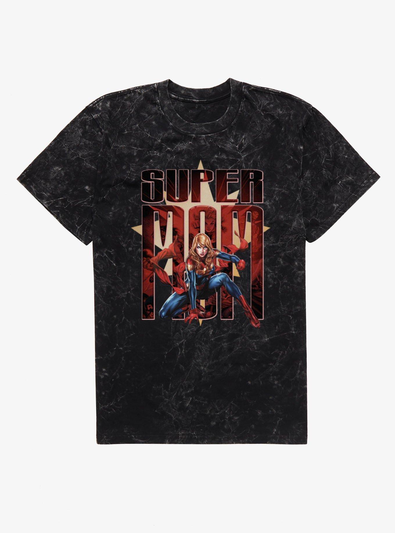 Marvel Captain Marvel Super Hero Mom Mineral Wash T-Shirt, , hi-res