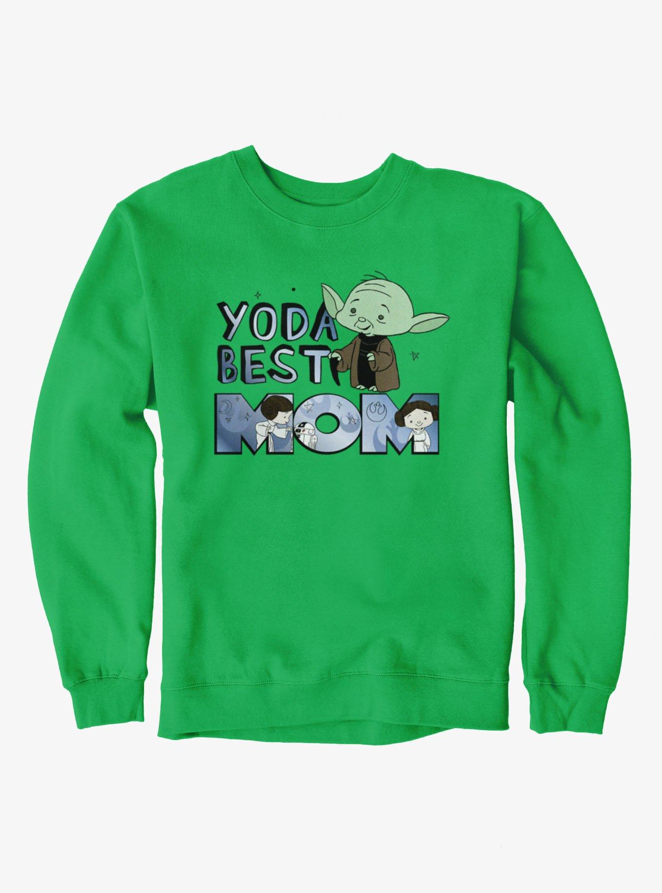Star Wars Yoda Best Mom Cartoon Sweatshirt, , hi-res