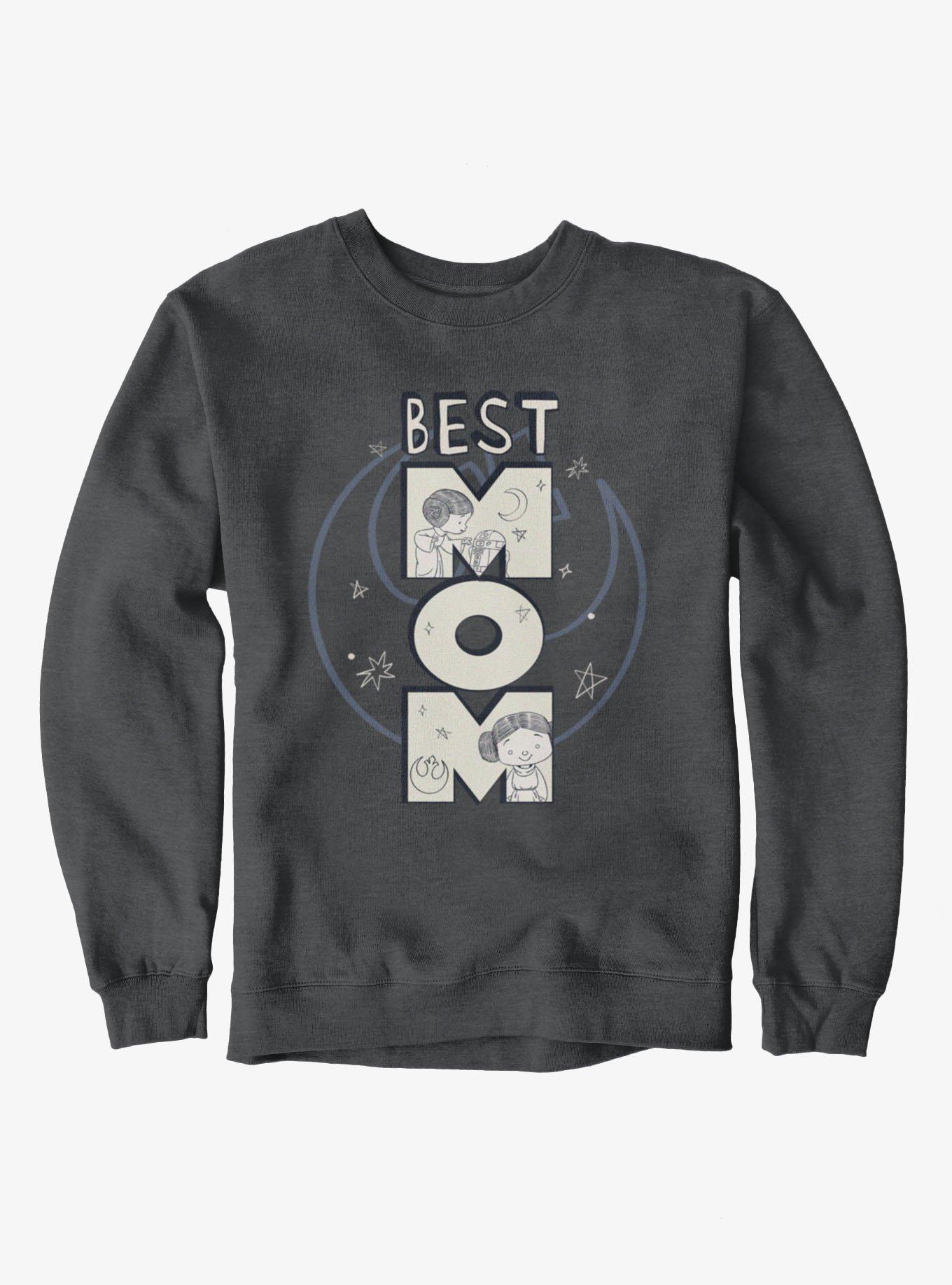 Star Wars Best Mom Leia Rebel Sweatshirt, , hi-res