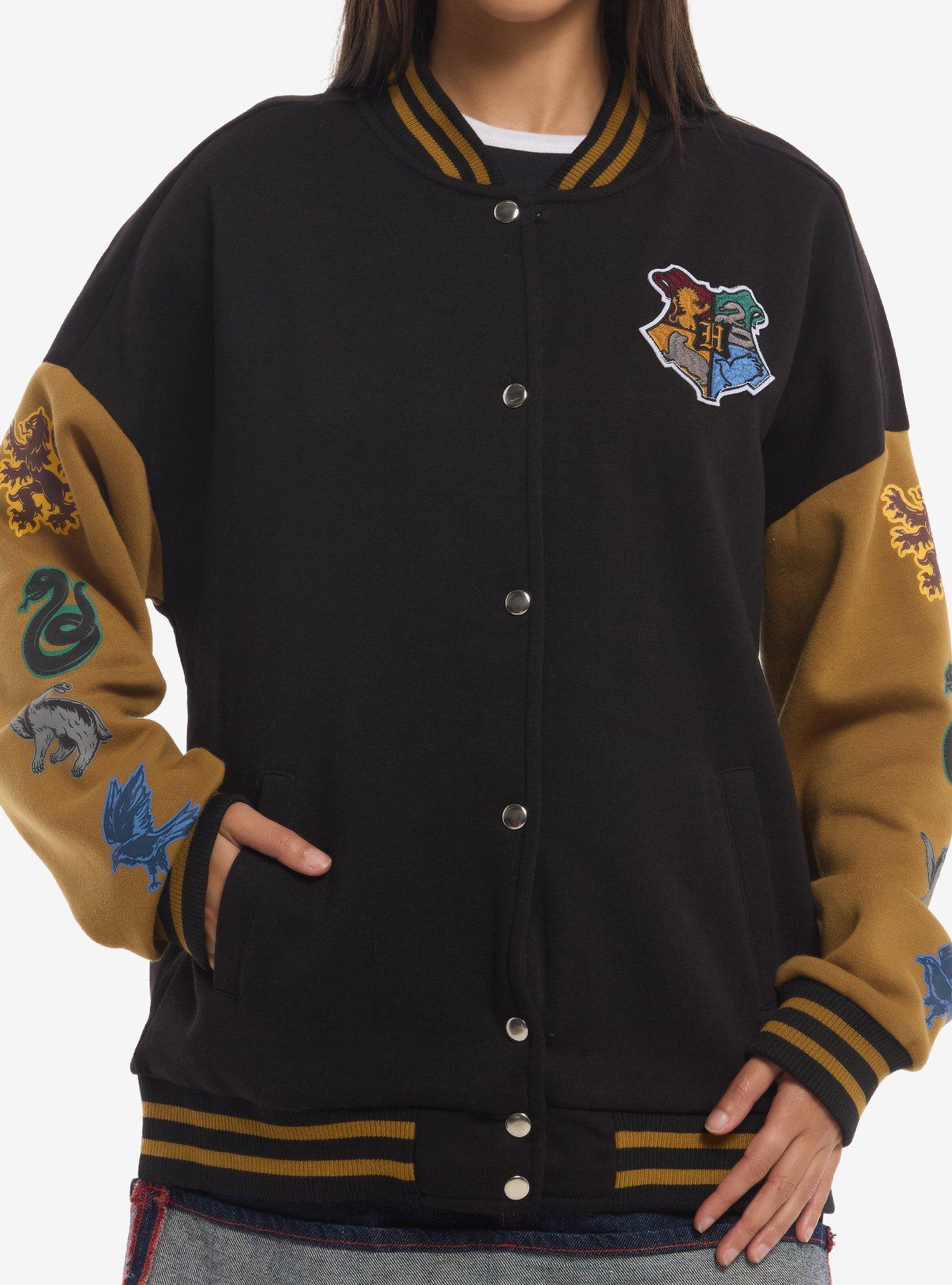 Harry Potter Hogwarts Girls Oversized Varsity Jacket | Hot Topic