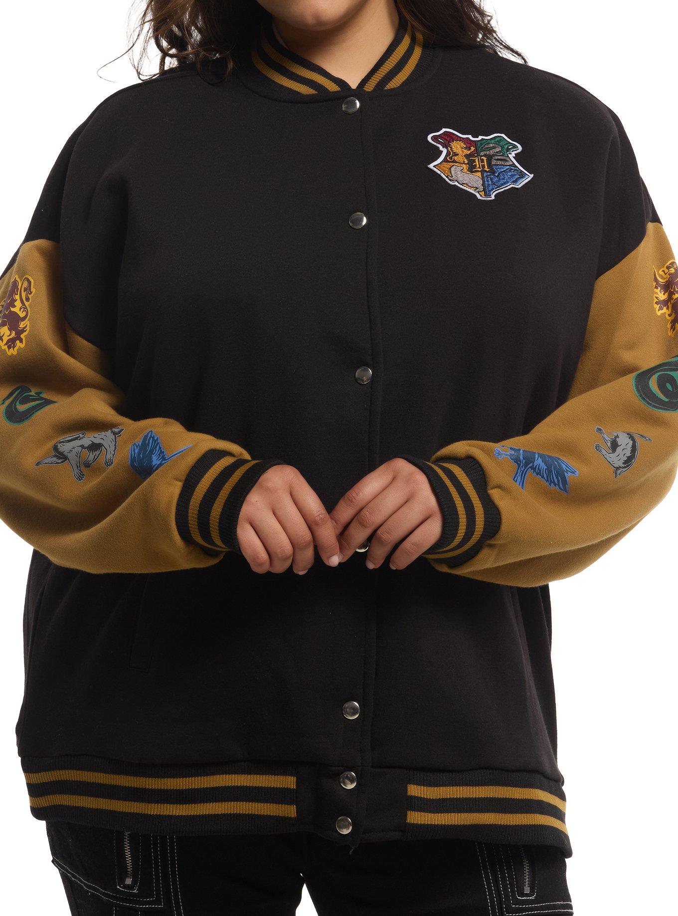 Harry Potter Hogwarts Girls Oversized Varsity Jacket Plus Size
