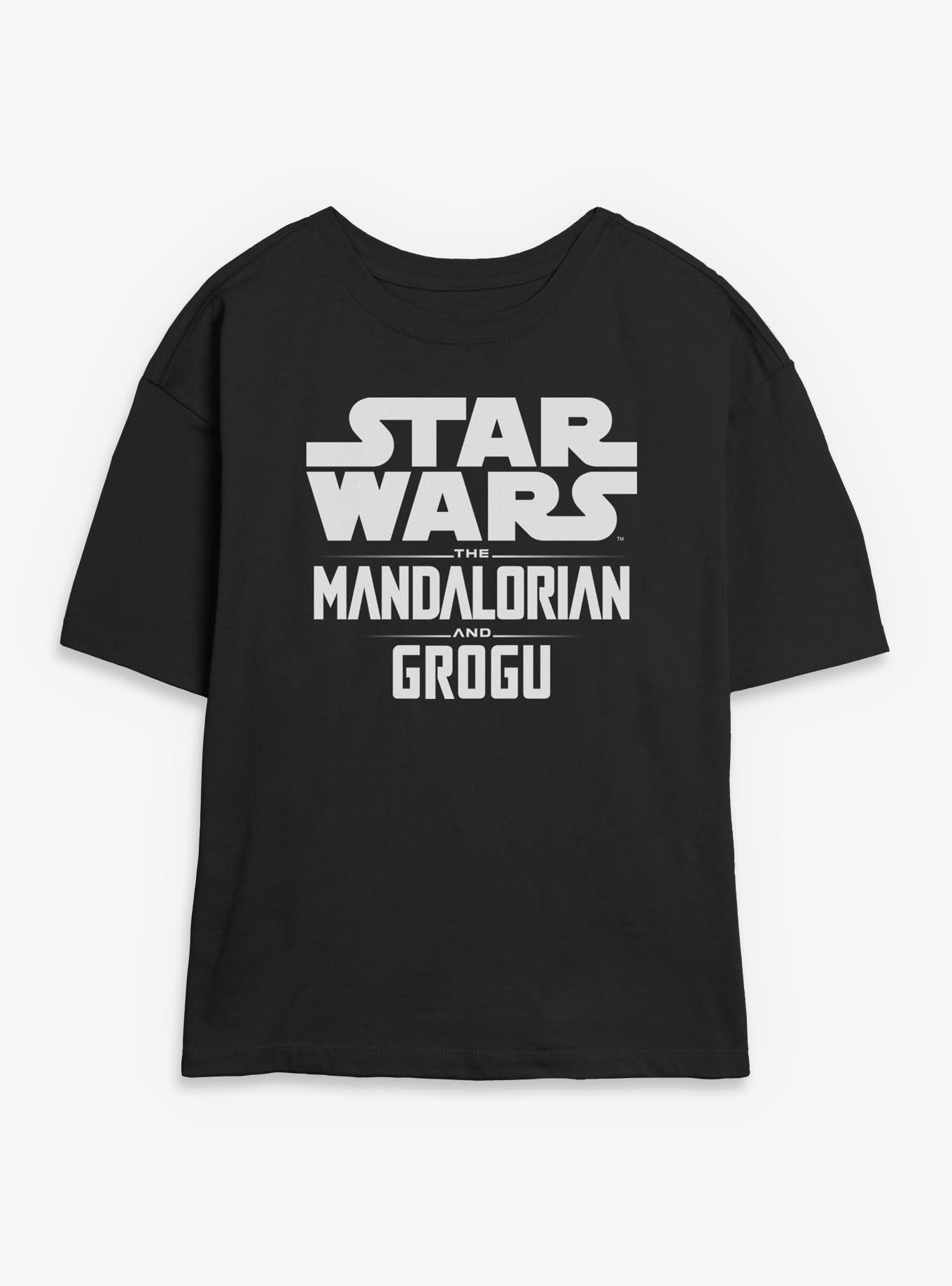 Star Wars: The Mandalorian And Grogu Movie Logo Womens Skimmer T-Shirt, , hi-res
