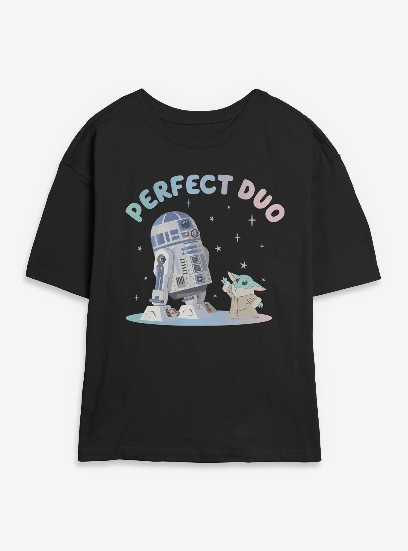 Star Wars The Mandalorian Perfect Duo R2D2 & Grogu Womens Skimmer T-Shirt, , hi-res