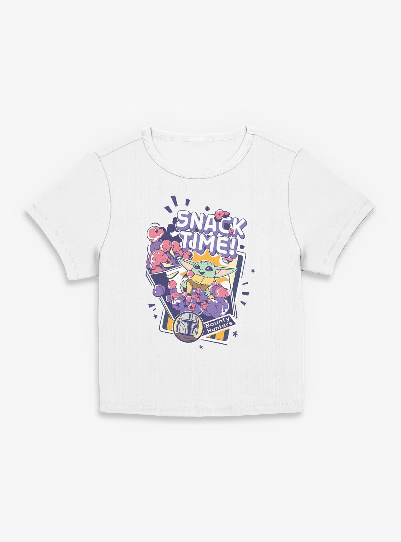 Star Wars: The Mandalorian And Grogu Snack Time Bounty Hunters Women Baby T-Shirt