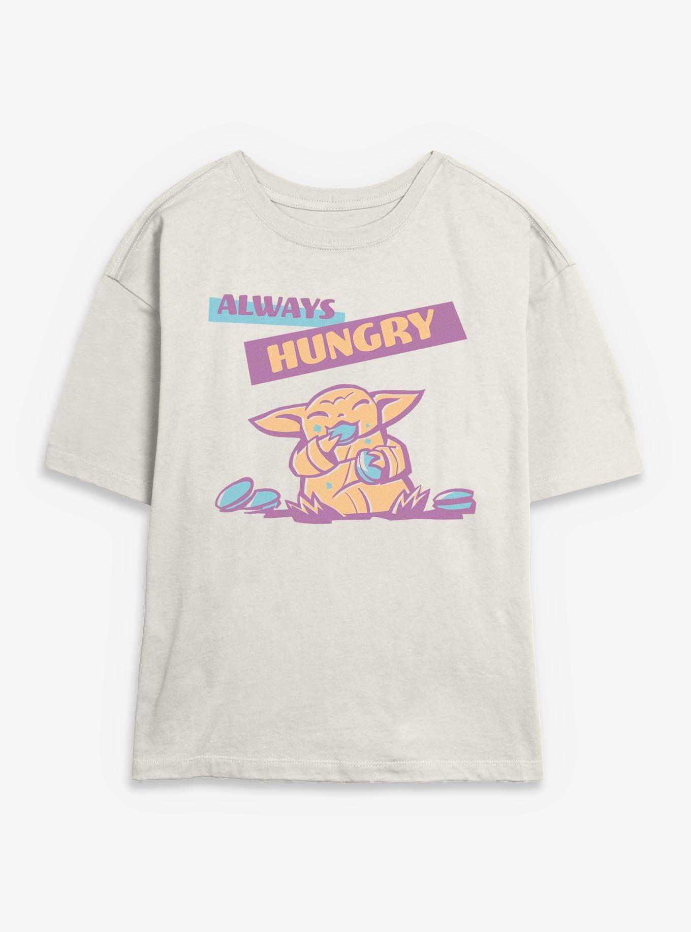 Star Wars: The Mandalorian And Grogu Always Hungry Womens Skimmer T-Shirt, , hi-res